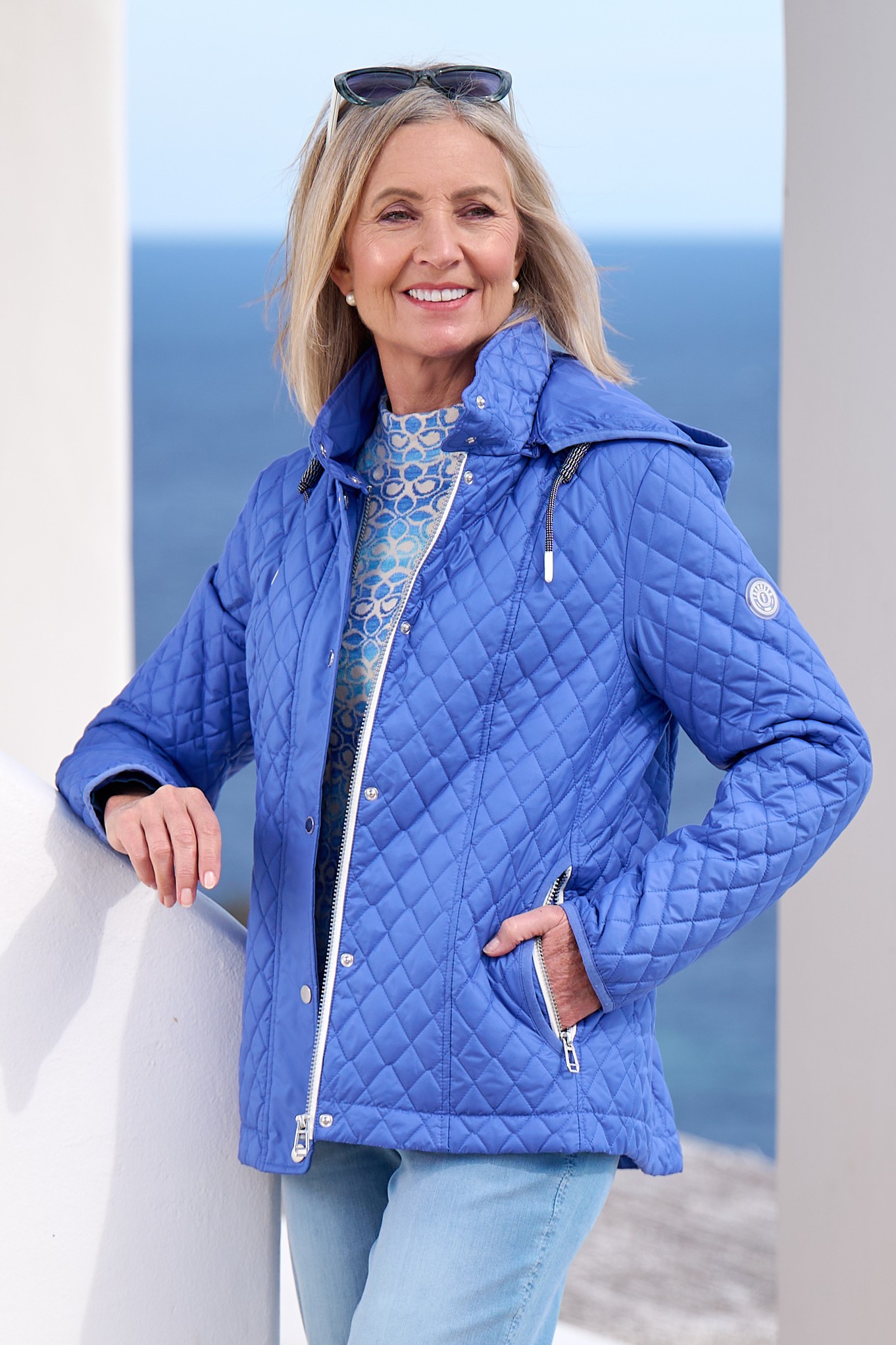 Frandsen Hightide Quilted Rain Jacket Imperial Blue 65