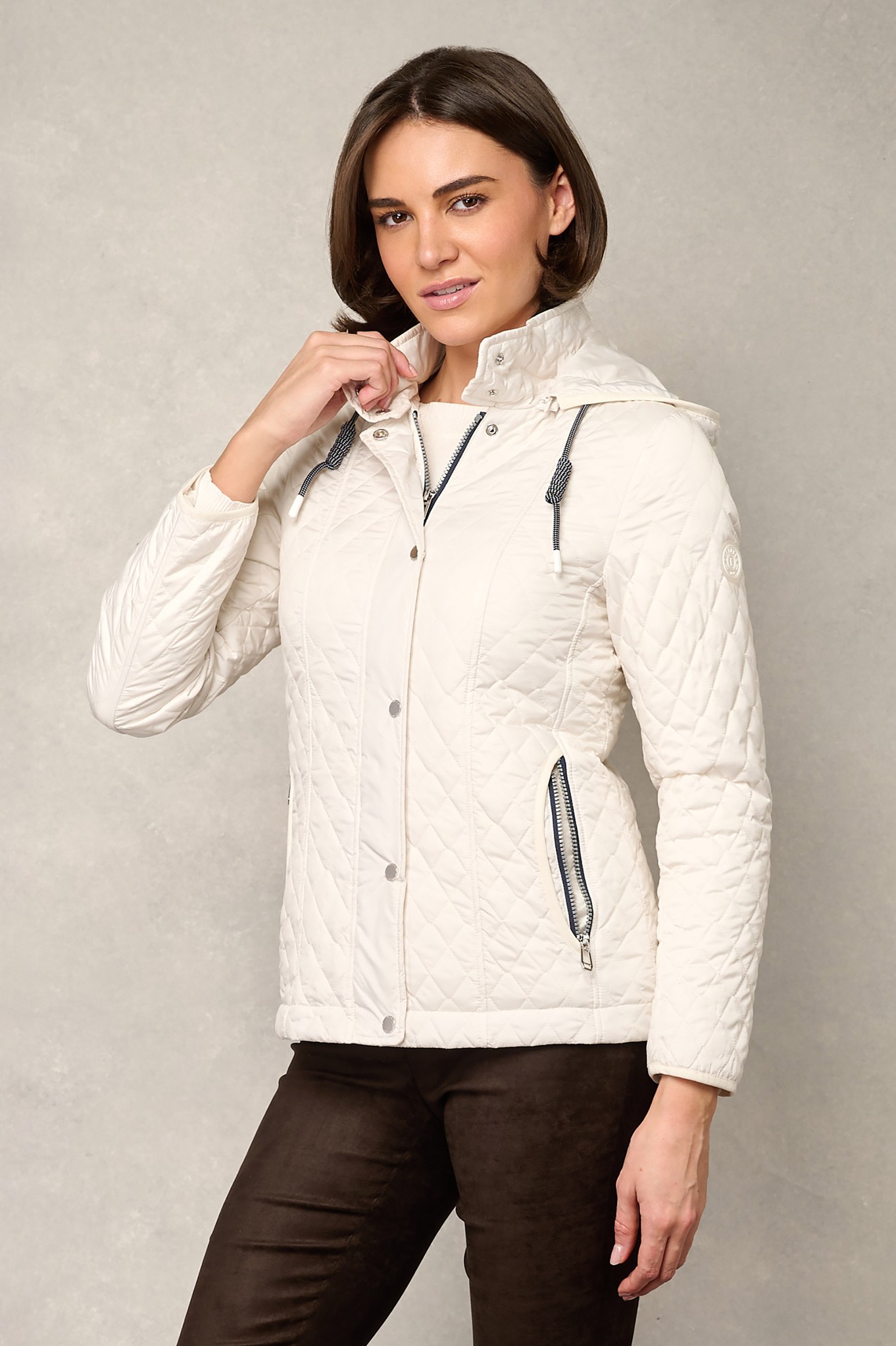Frandsen Hightide Quilted Rain Jacket Soft White 12