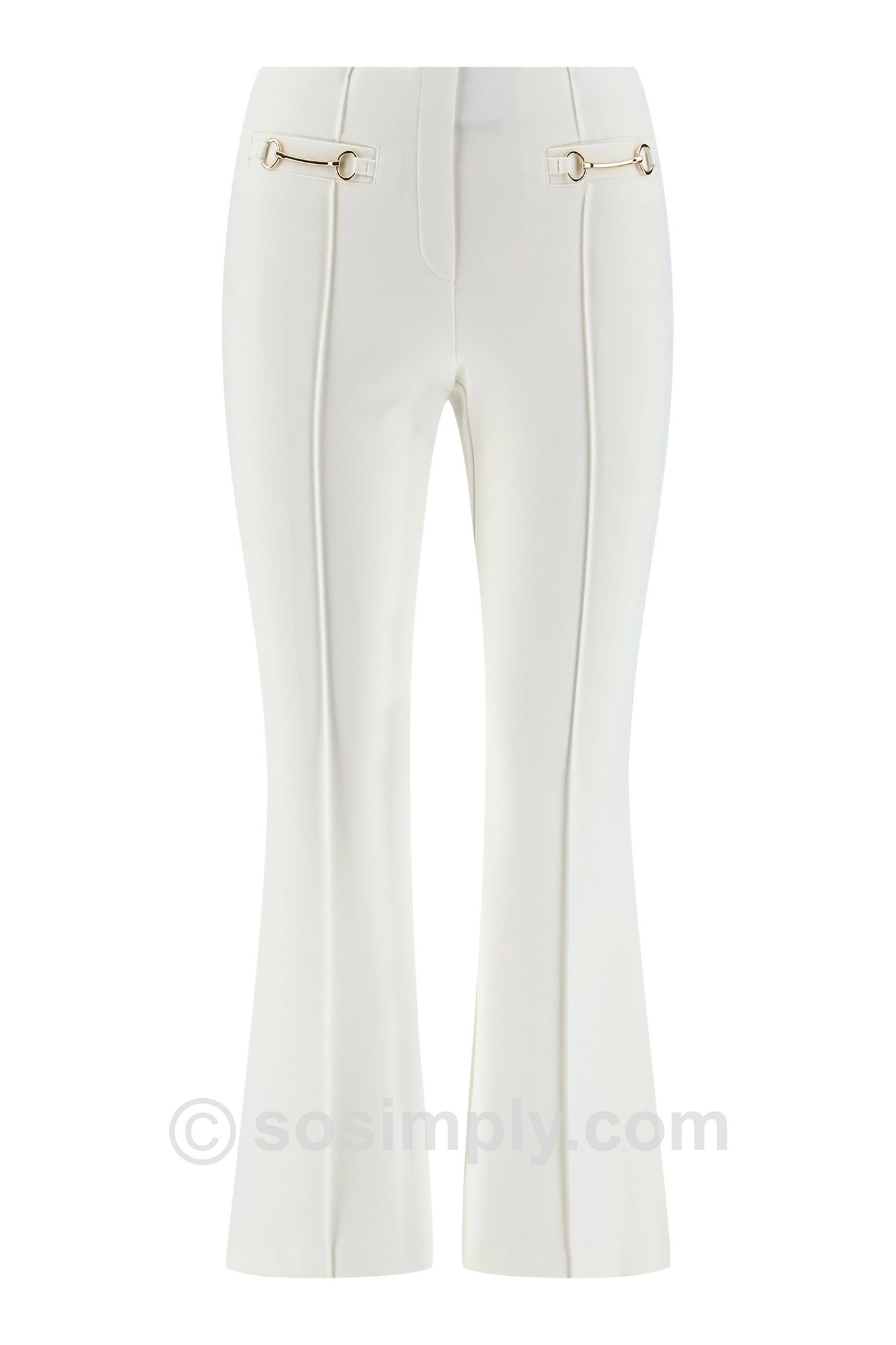 Robell Joella 09 Snaffle Kickflare Ankle Grazers Cream 11