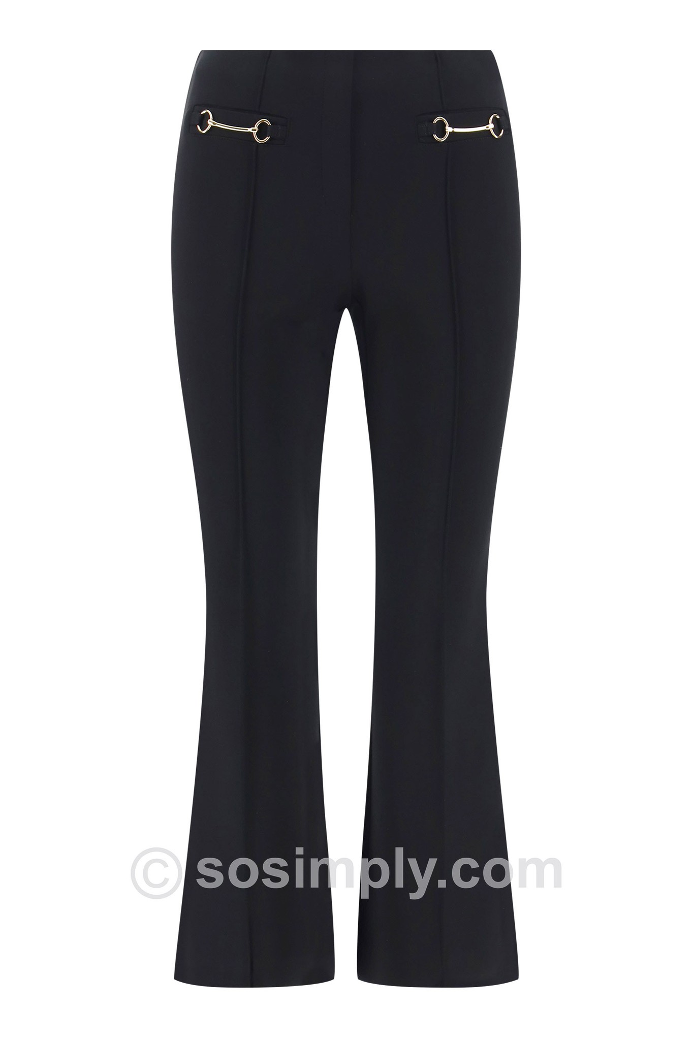 Robell Joella 09 Snaffle Kickflare Ankle Grazers Black 90