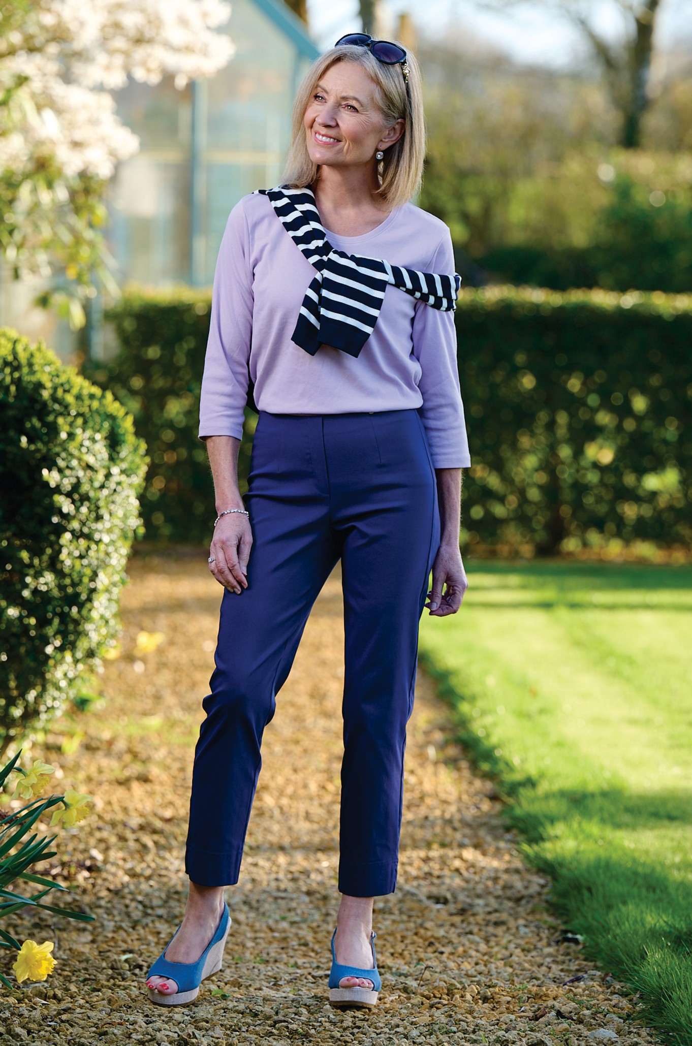 Marie Short Length Trousers French Blue 68