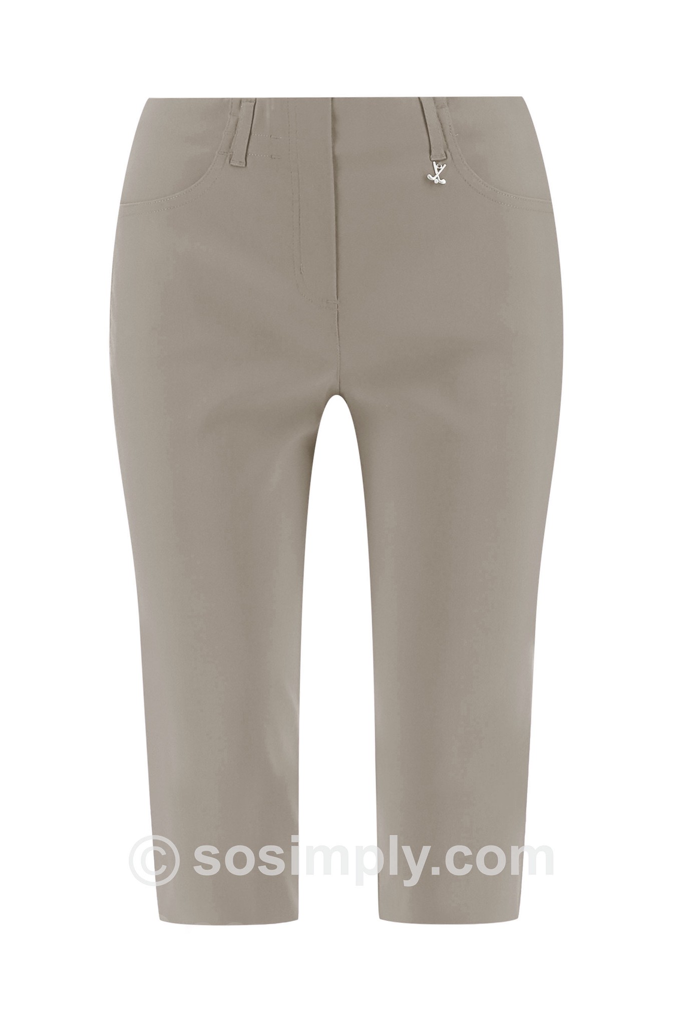 Robell Lexi 05 Golfing Shorts Light Taupe 13