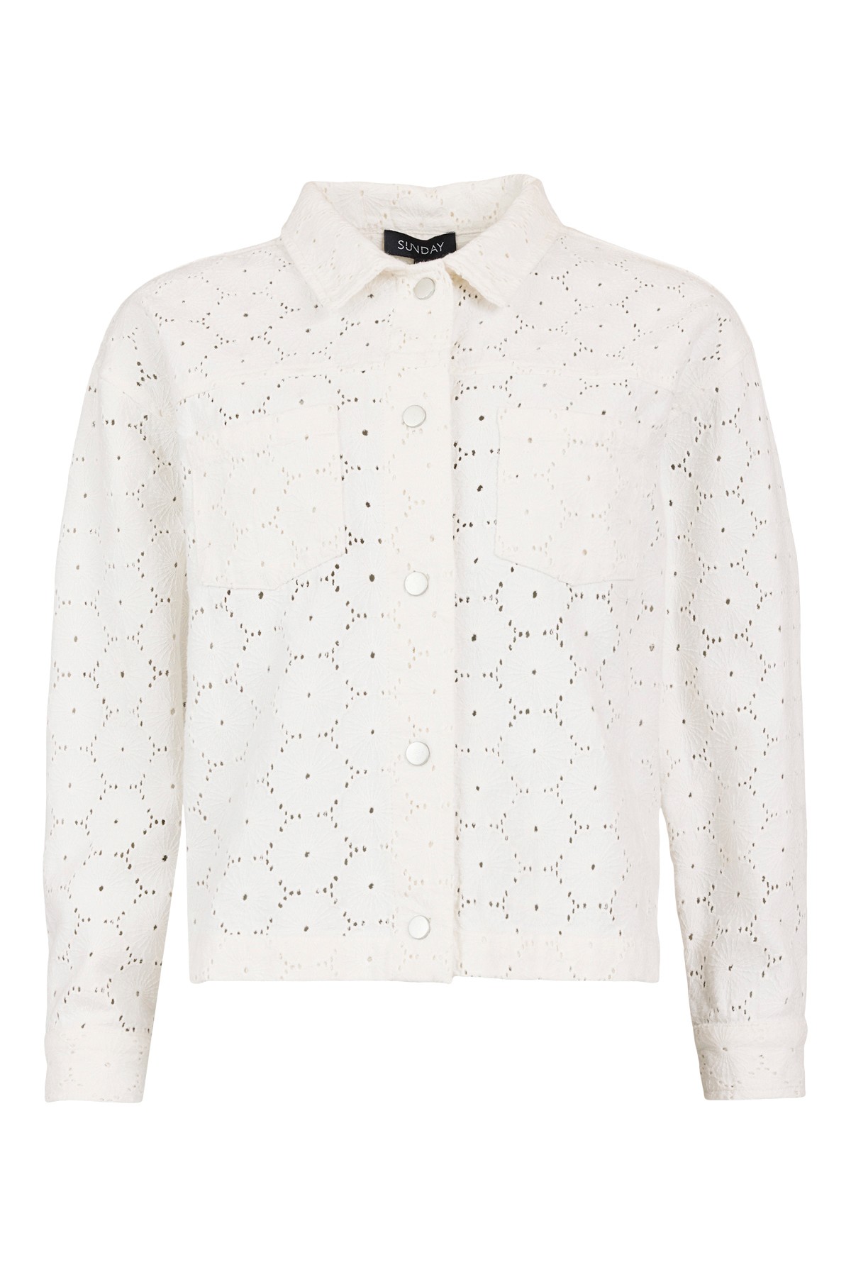 Sunday Cotton Broderie Jacket White 11