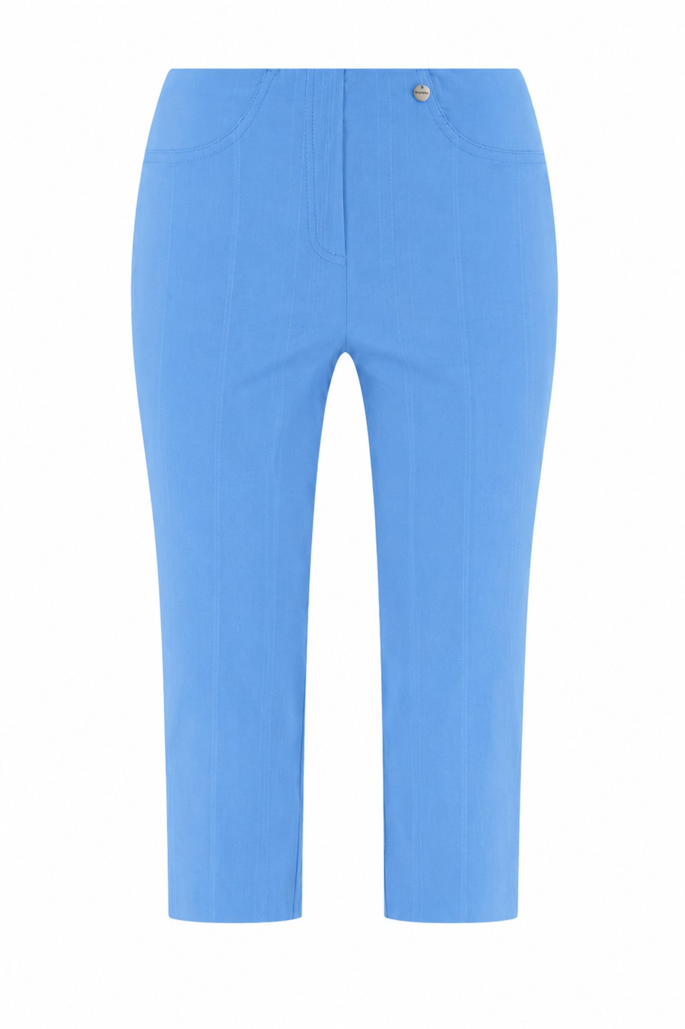 Robell Bella 05 Seersucker Shorts Laguna Blue 65
