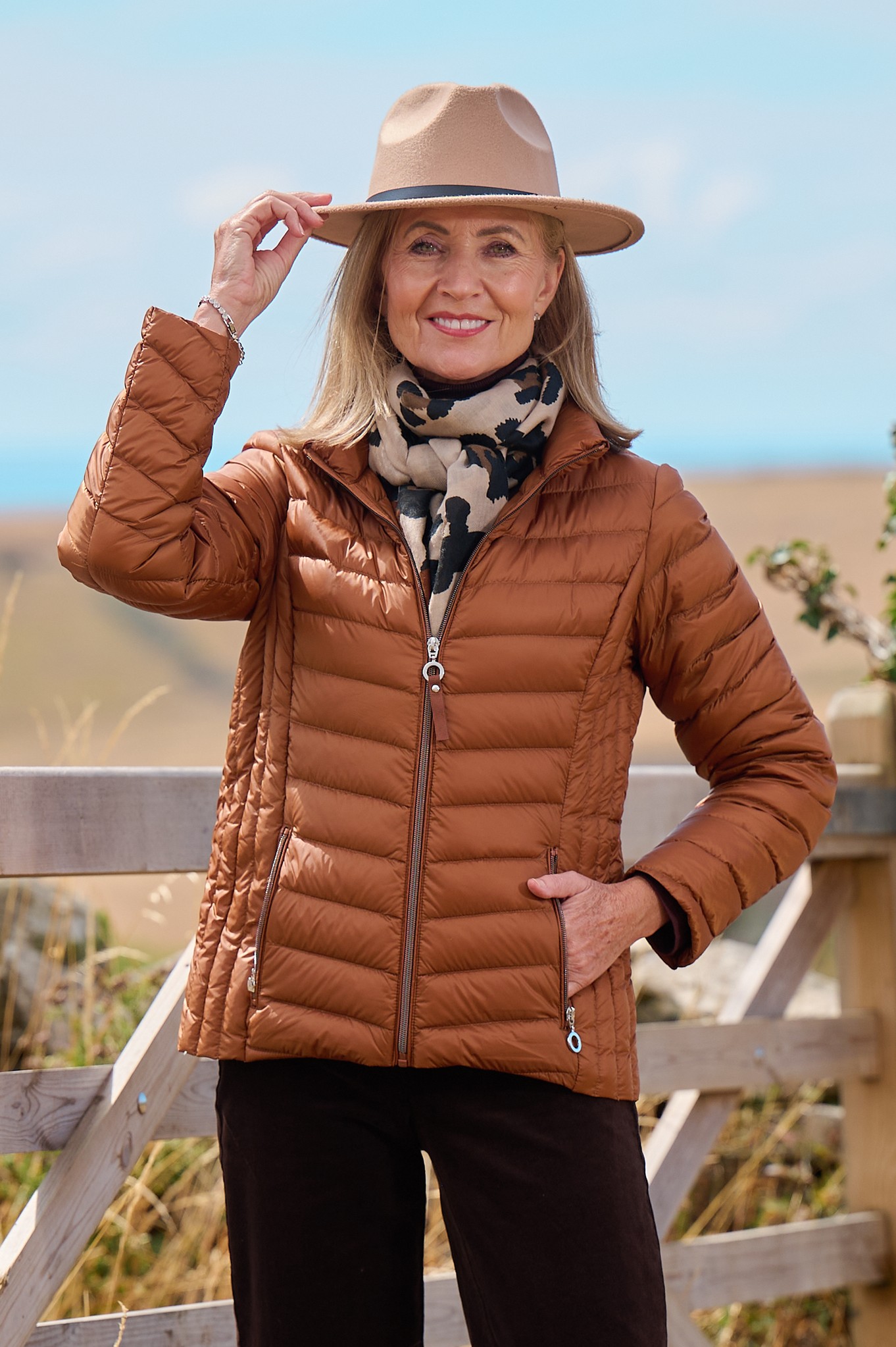 Frandsen Jensine Down Jacket Burnt Orange 36