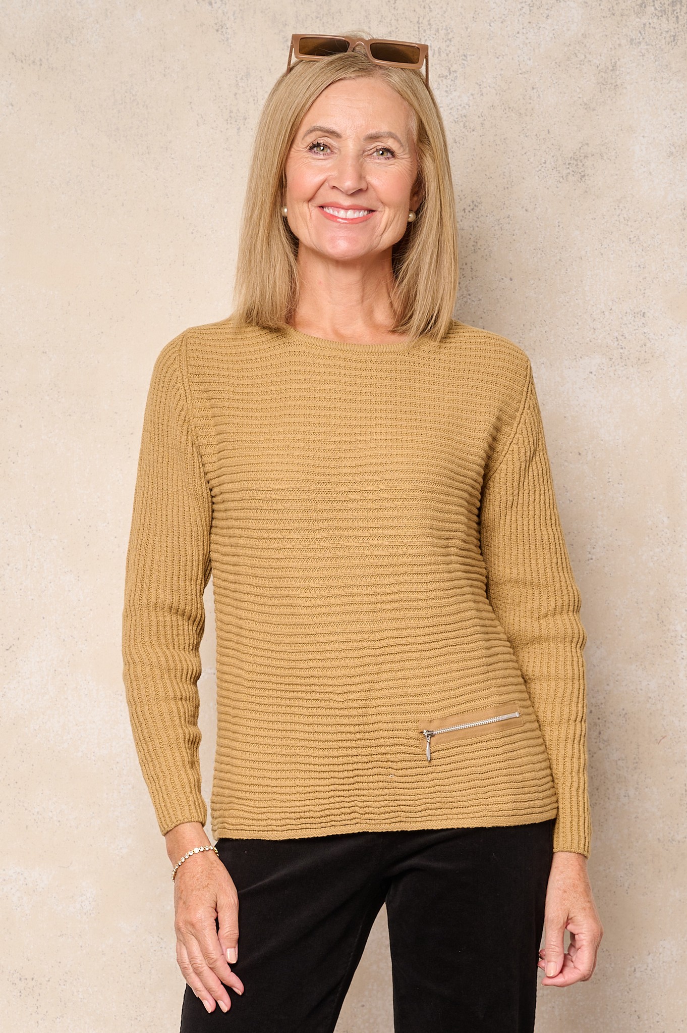 Skovhuus Irene Ribbed Organic Cotton Jumper Mink 6035