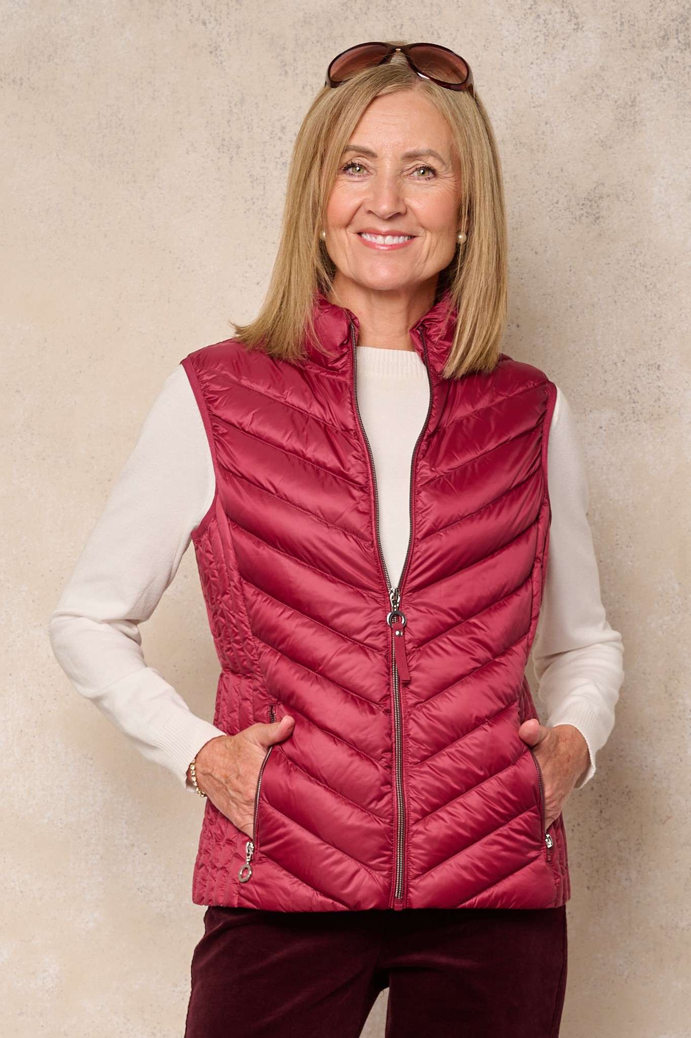Frandsen Jensine Down Gilet Persian Red 482
