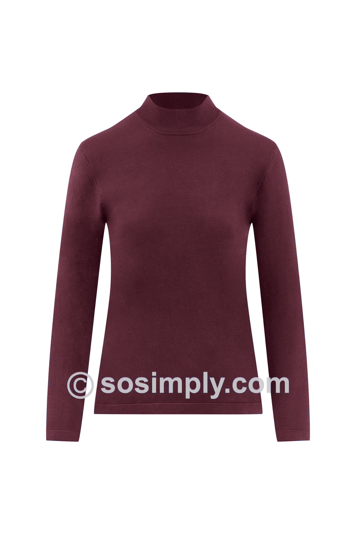 Sunday Turtle Neck Jumper Mulberry 493