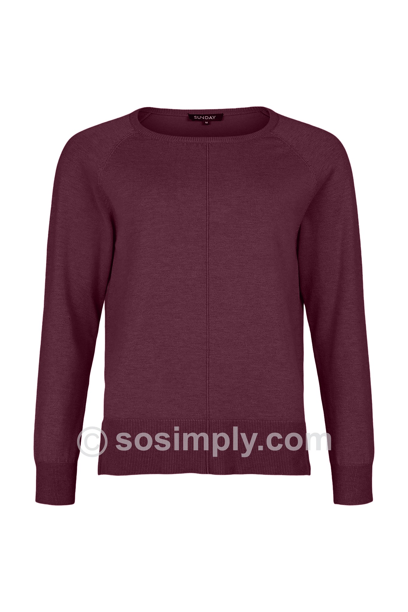 Sunday Edia Soft Knit Jumper Mulberry 493