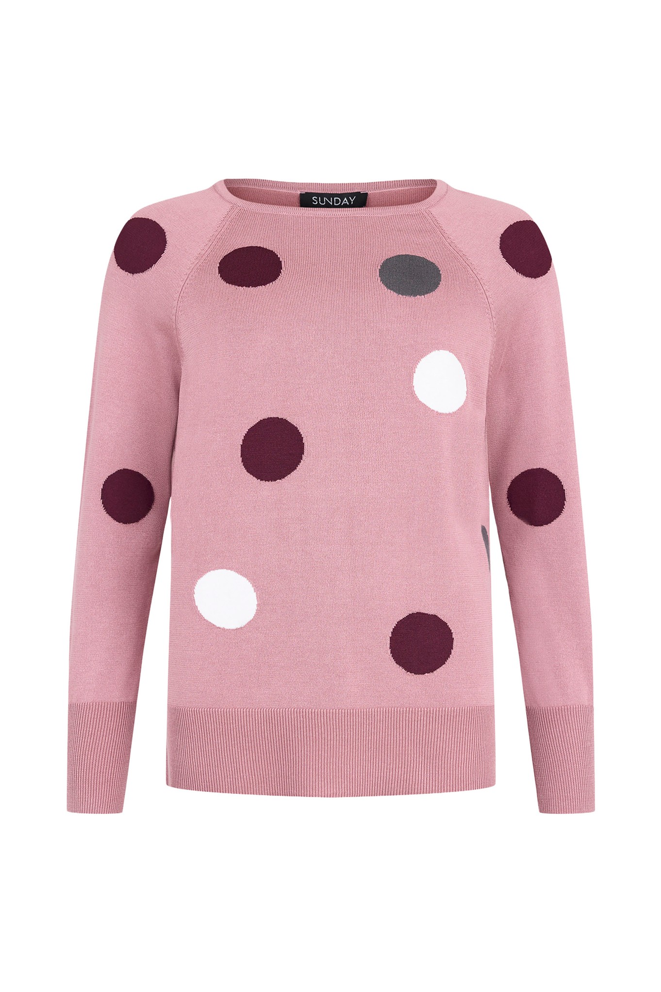 Sunday Aylin Dot Knit Jumper Powder Pink 553