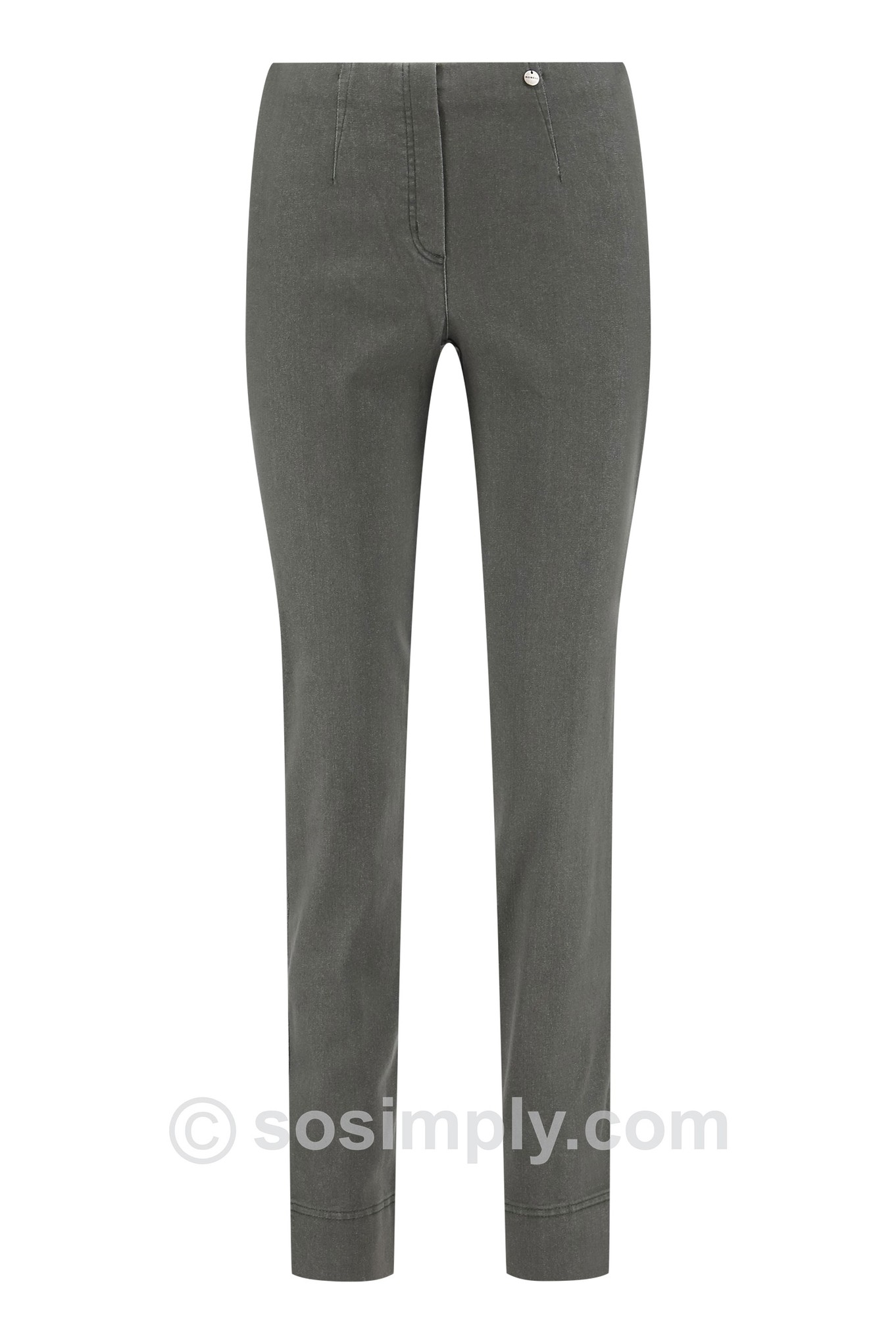 Robell Marie Petite Denim Jean Olive Slate 87