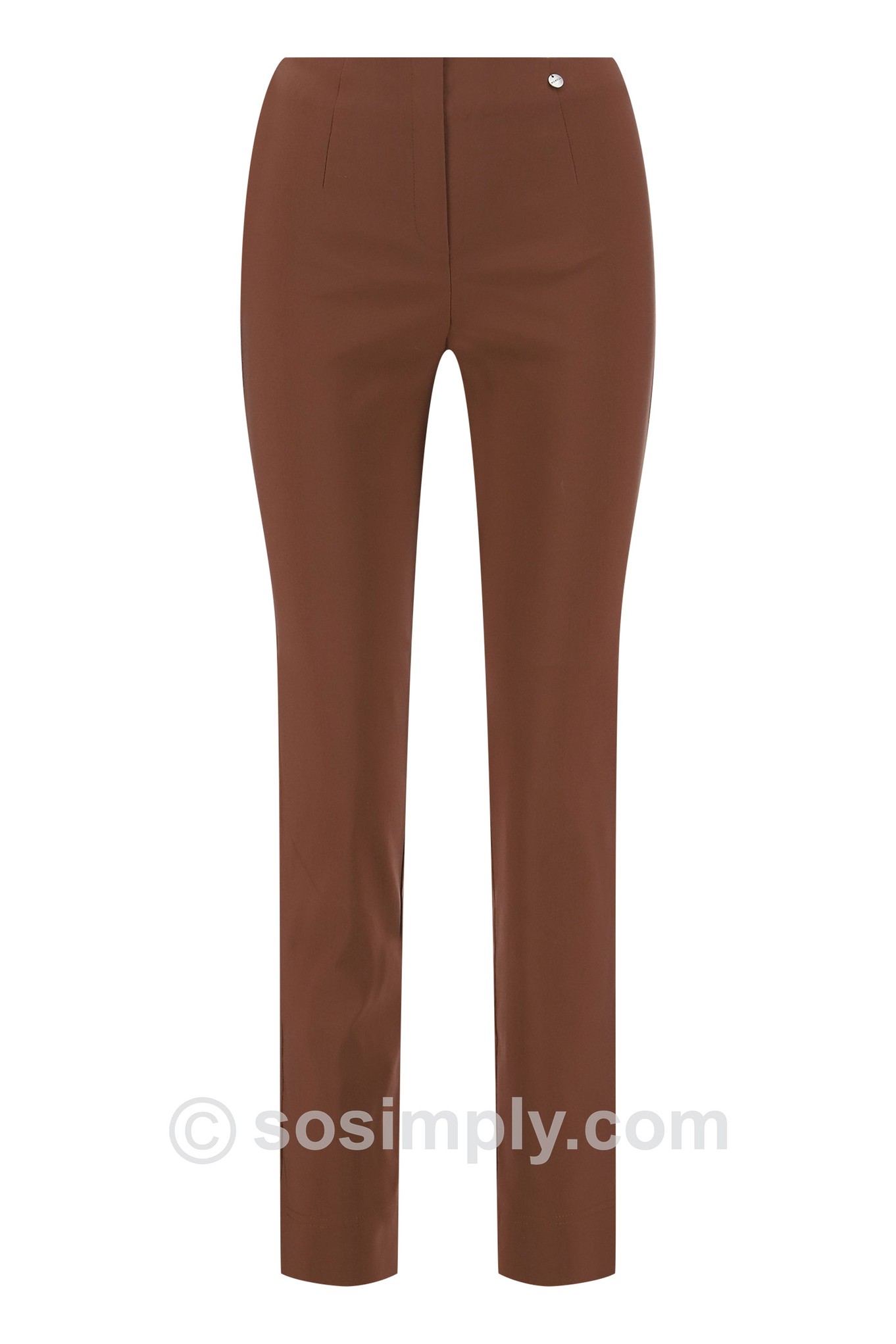 Robell Marie Full Length Trouser Toffee 29