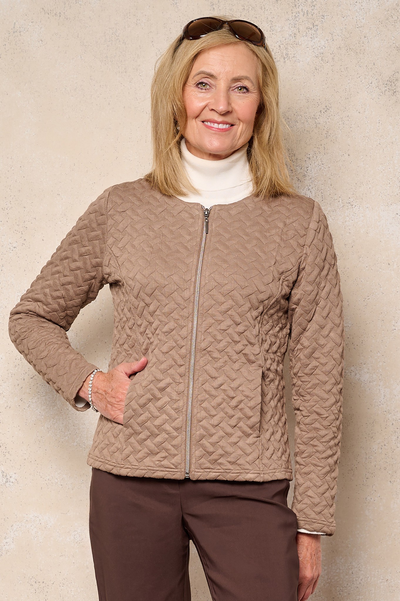 Sunday Dagny Jacquard Jacket Cocoa 164