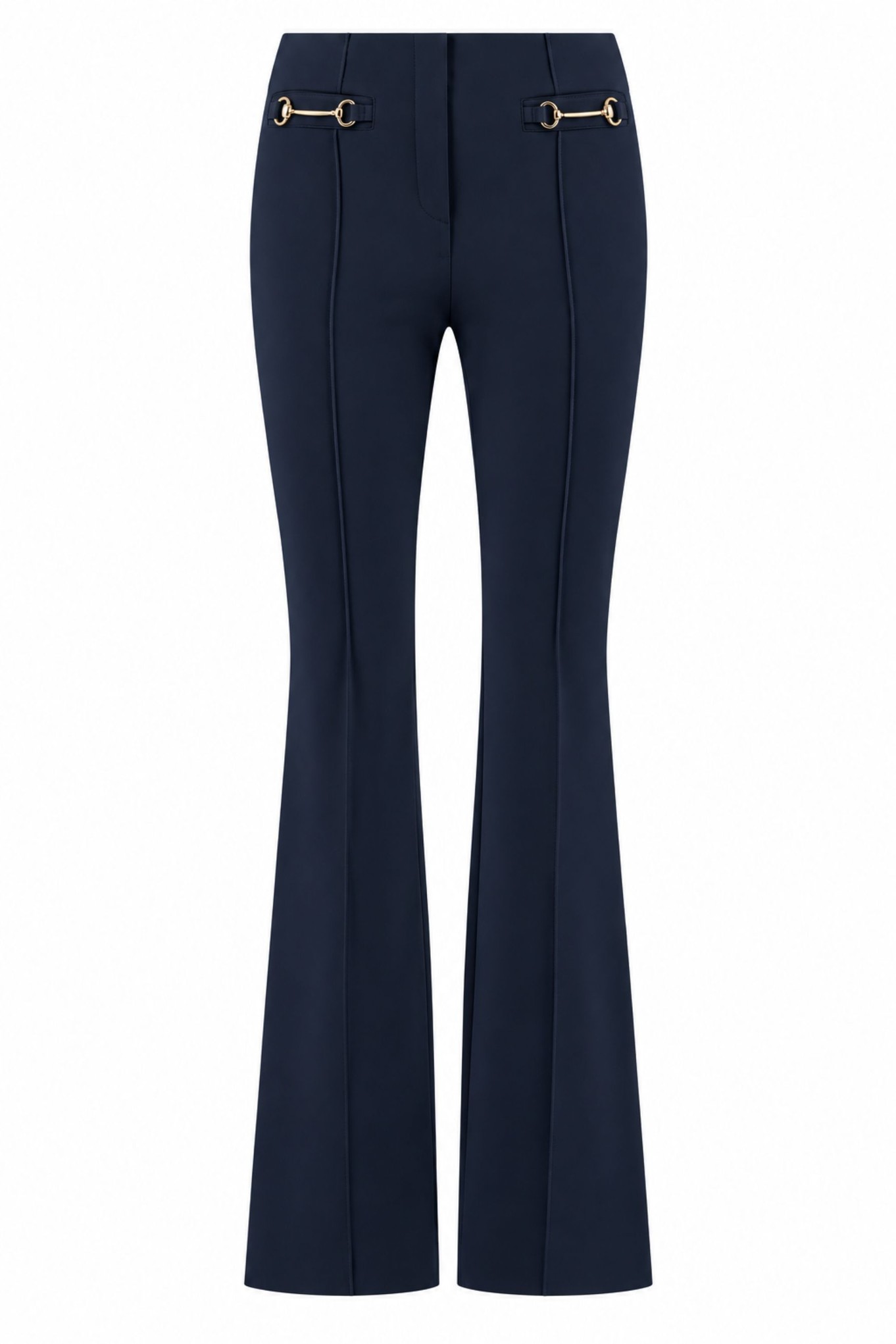 Robell Joella Snaffle Kickflare Trouser Navy Blue 690
