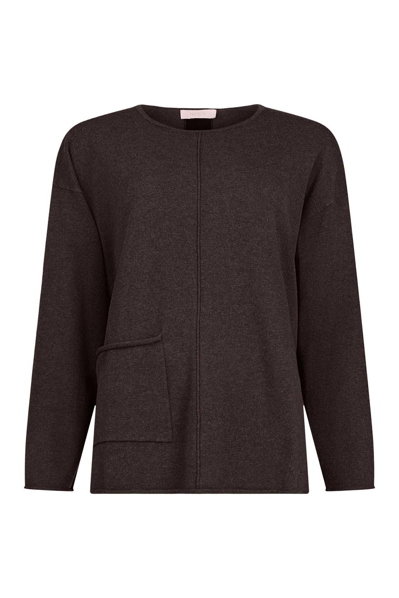 Noen Velma Scoop Neck Oversized Jumper Chocolate 39