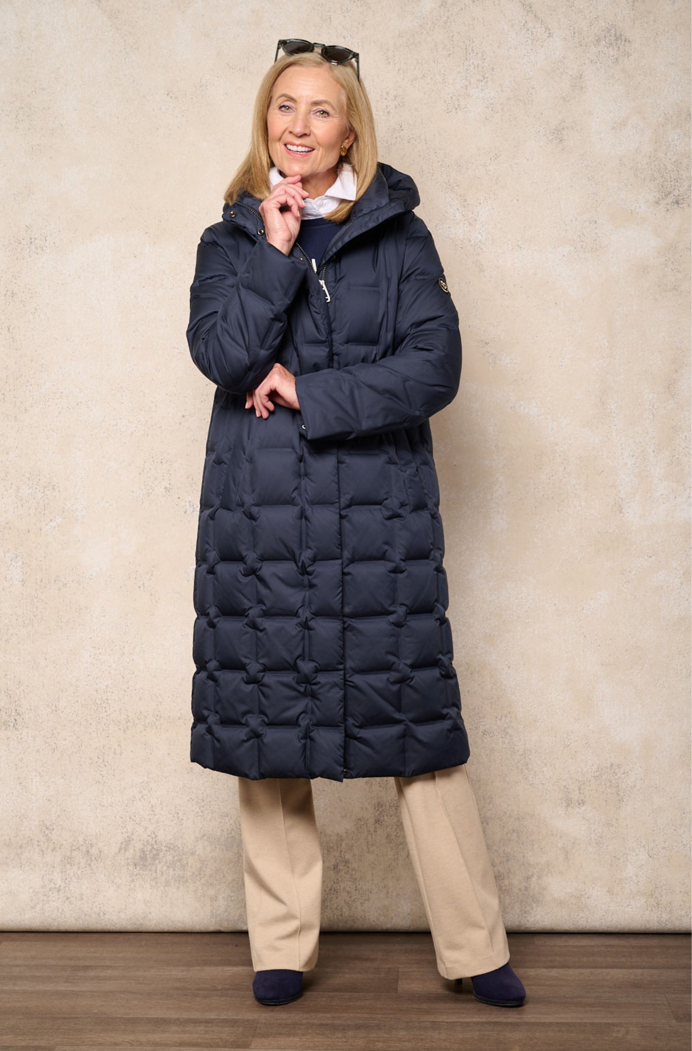 Frandsen Felicia Real Down Padded Coat Navy 69