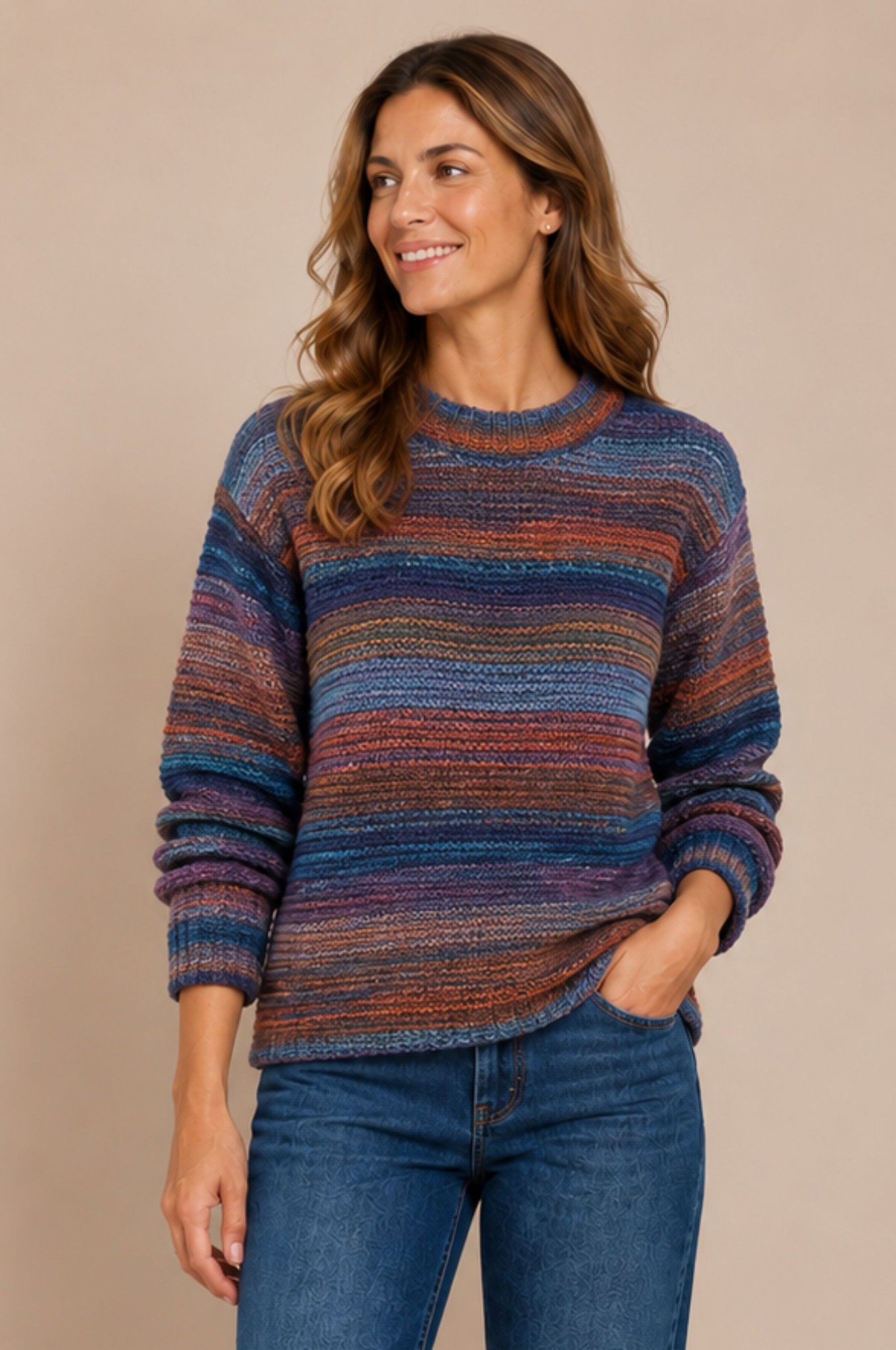 Skovhuus Fenja Scandi Knit Jumper Nordic Berry 2041