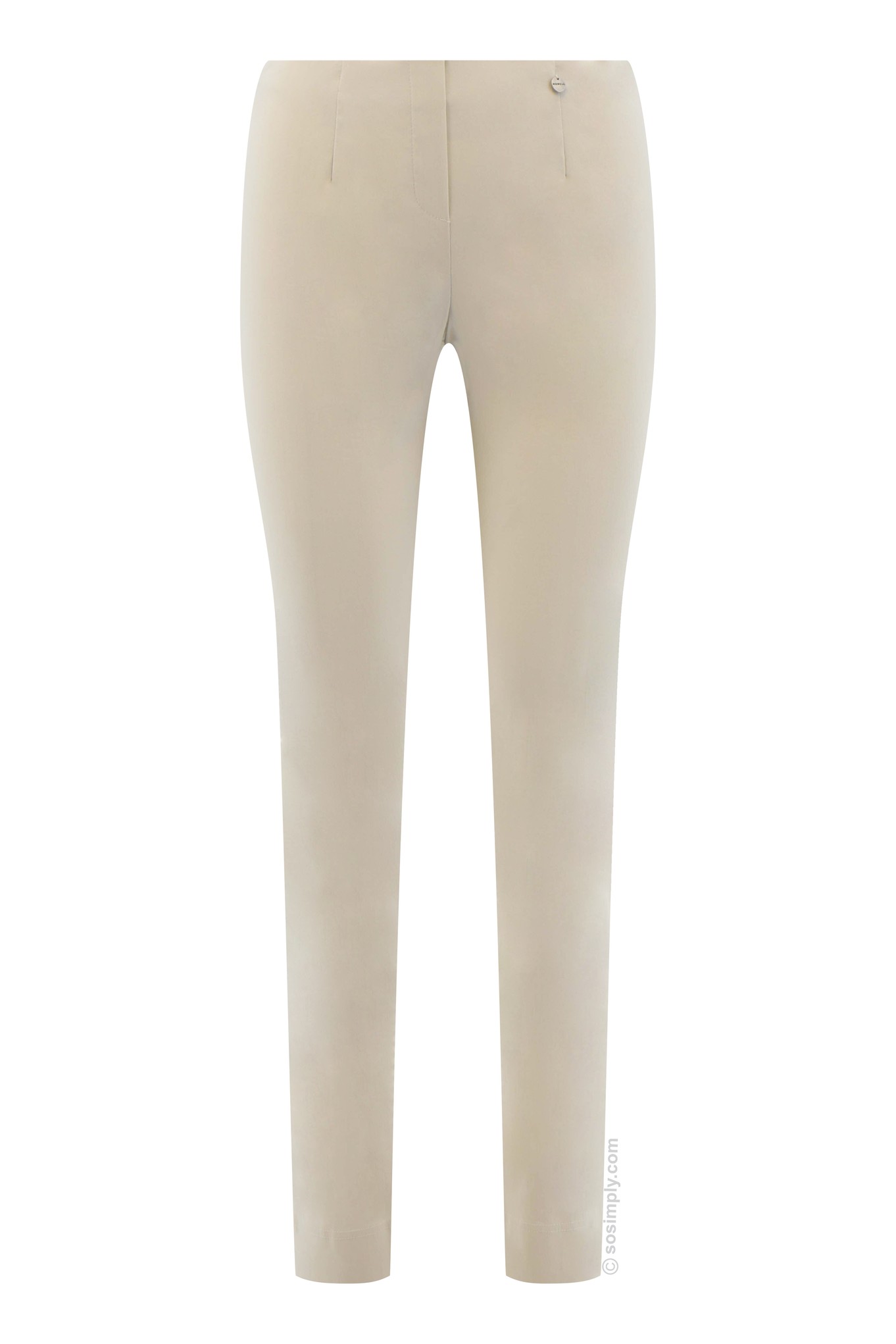 Robell Marie Tall Length Trousers Sand 11