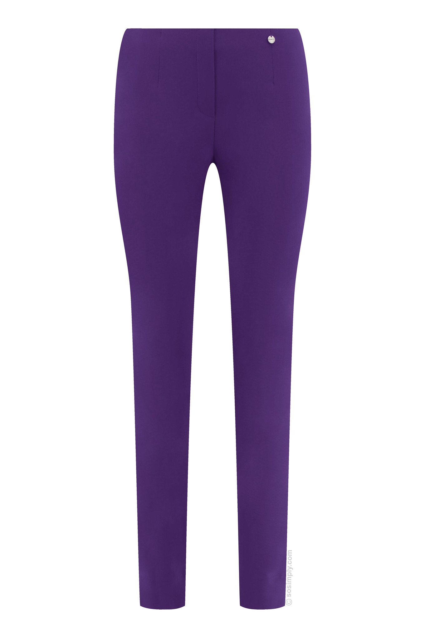 Robell Marie Petite Trousers Deep Lavender 530