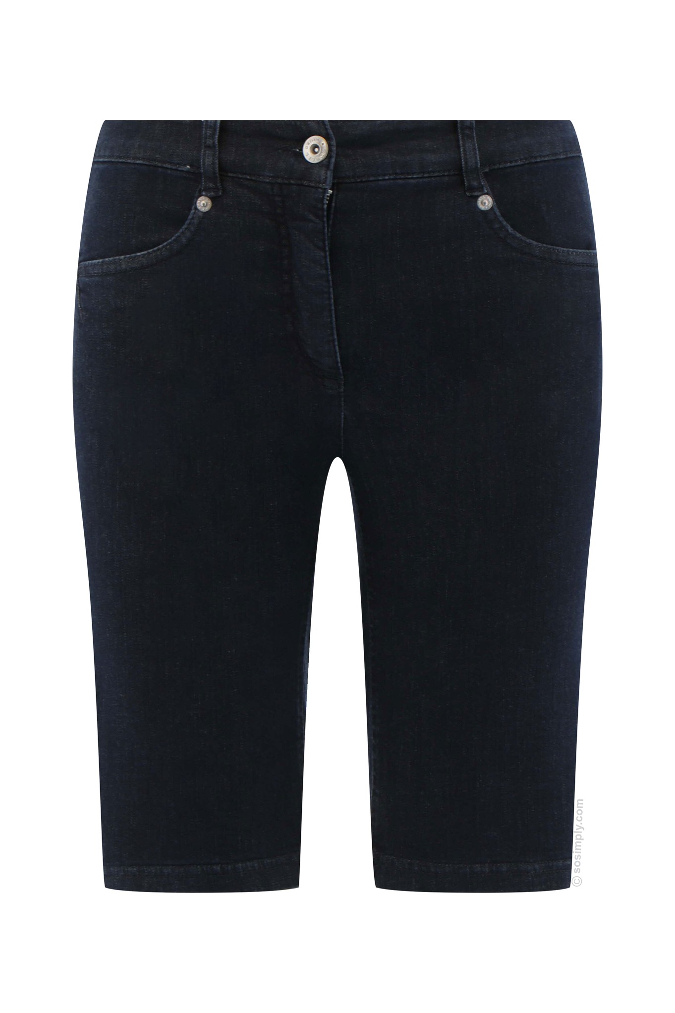 Robell Elena 04 Denim Shorts Navy 69