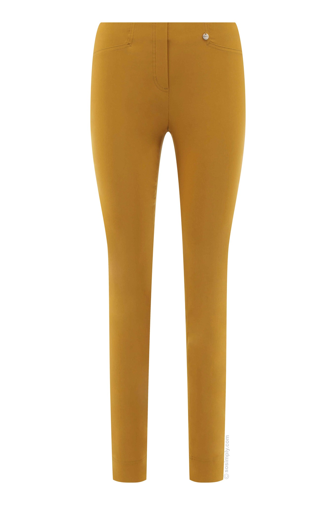 Robell Rose Full-Length Trousers Autumn Gold 26
