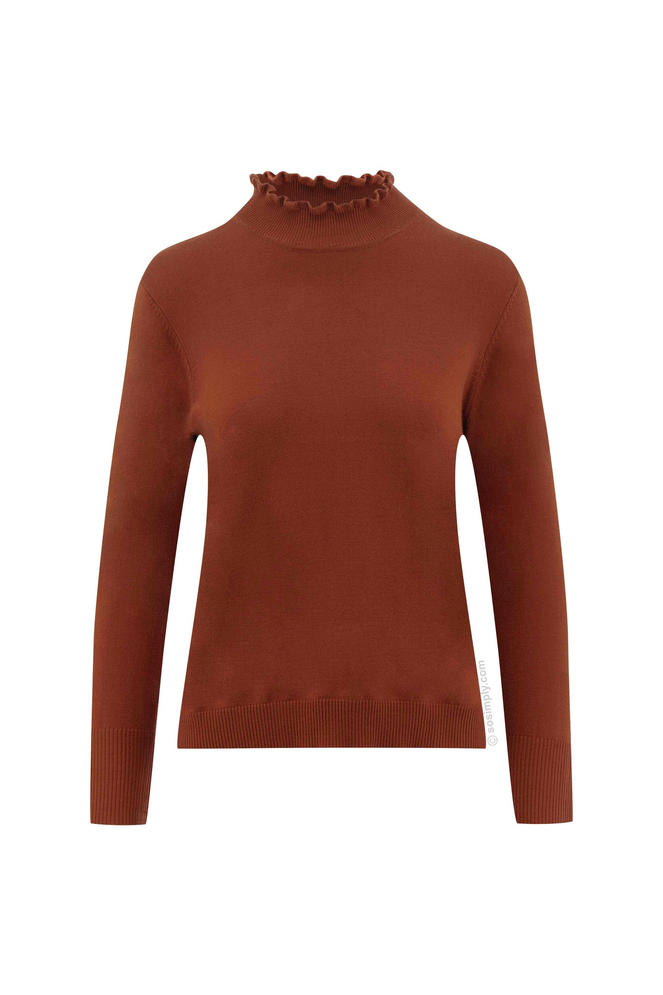 Sunday Beatrice Ruched Neck Jumper