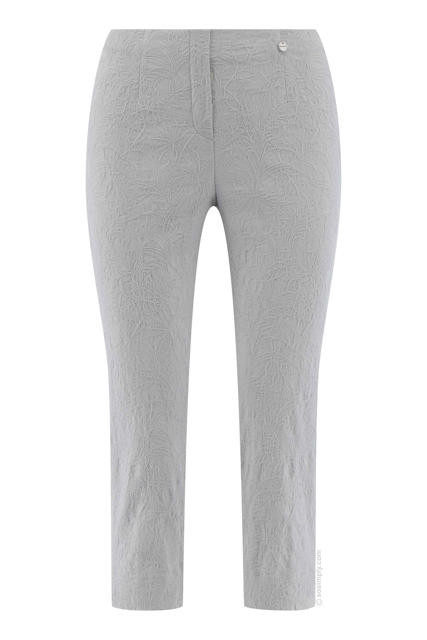 Robell Marie 07 Jacquard Crop Stone Grey 92