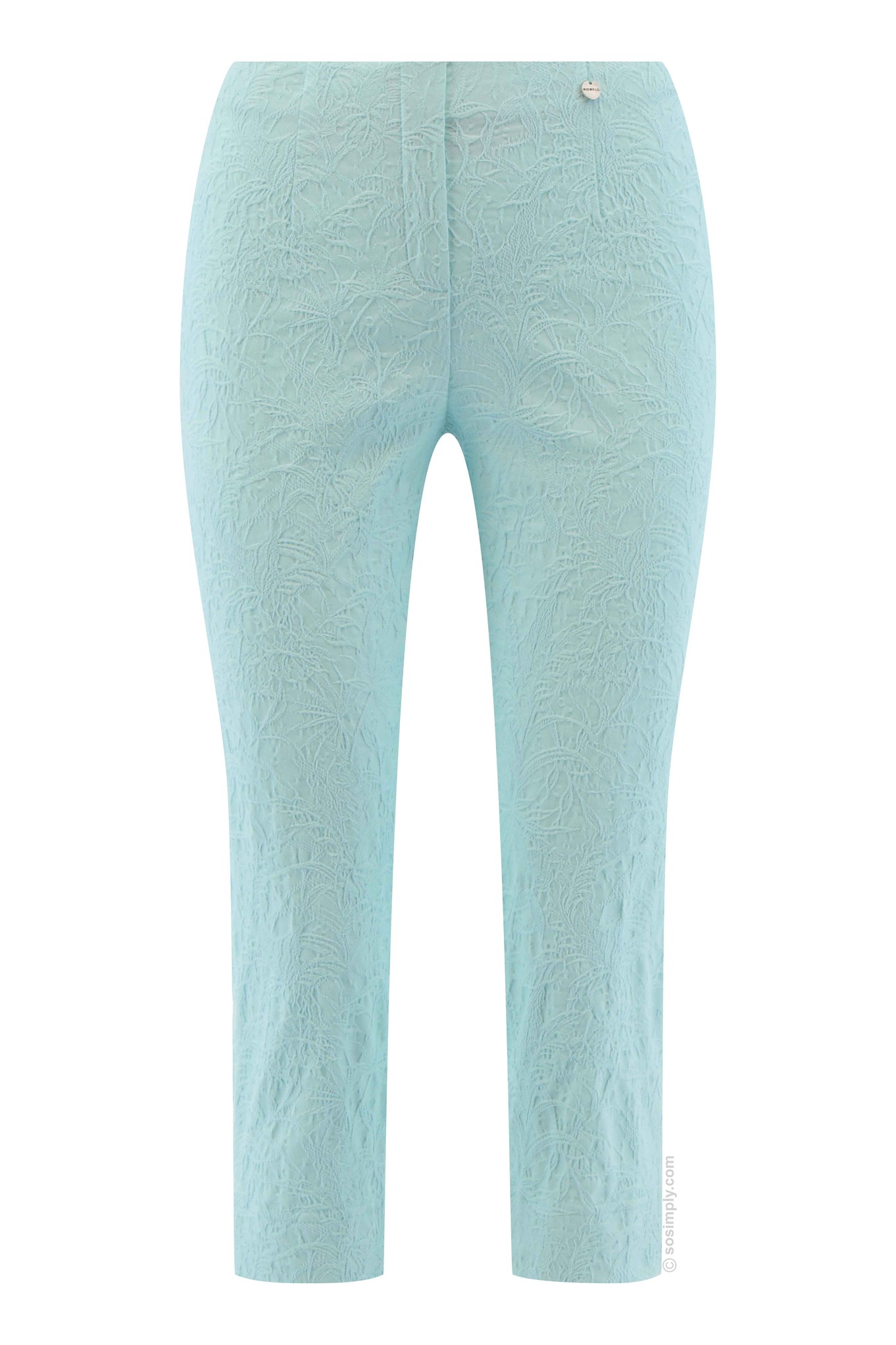 Robell Marie 07 Jacquard Crop Opal Blue 710