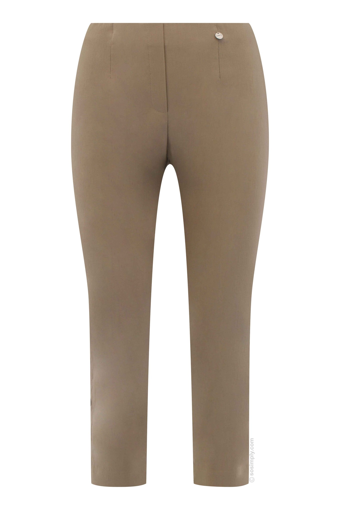 Robell Marie 07 Eyelet Crop  Taupe 17