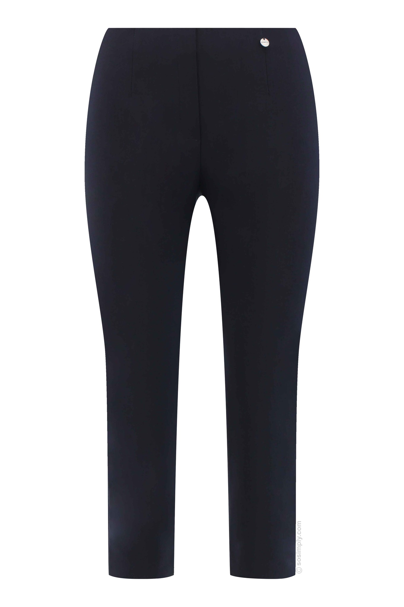 Robell Marie 07 Eyelet Crop  Navy 69