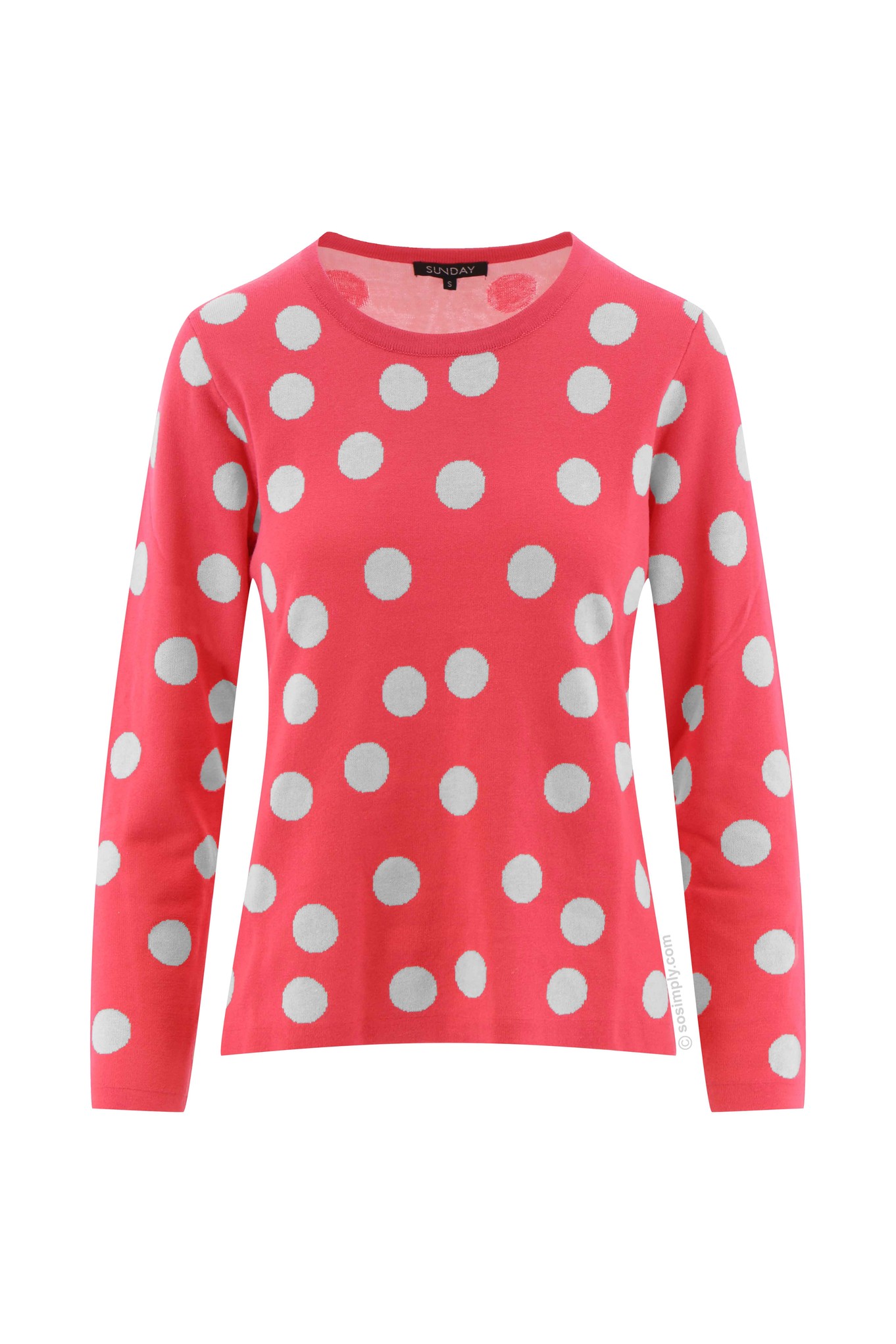 Sunday Paige Polka Dot Jumper Pink 45