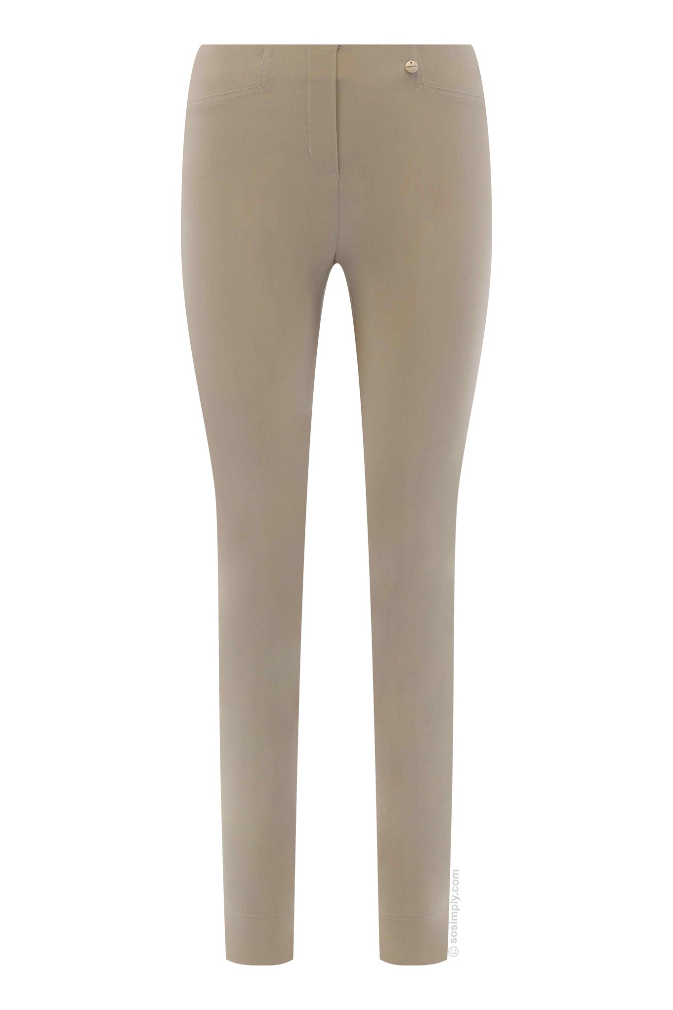 Robell Rose Full-Length Trousers Light Taupe 13