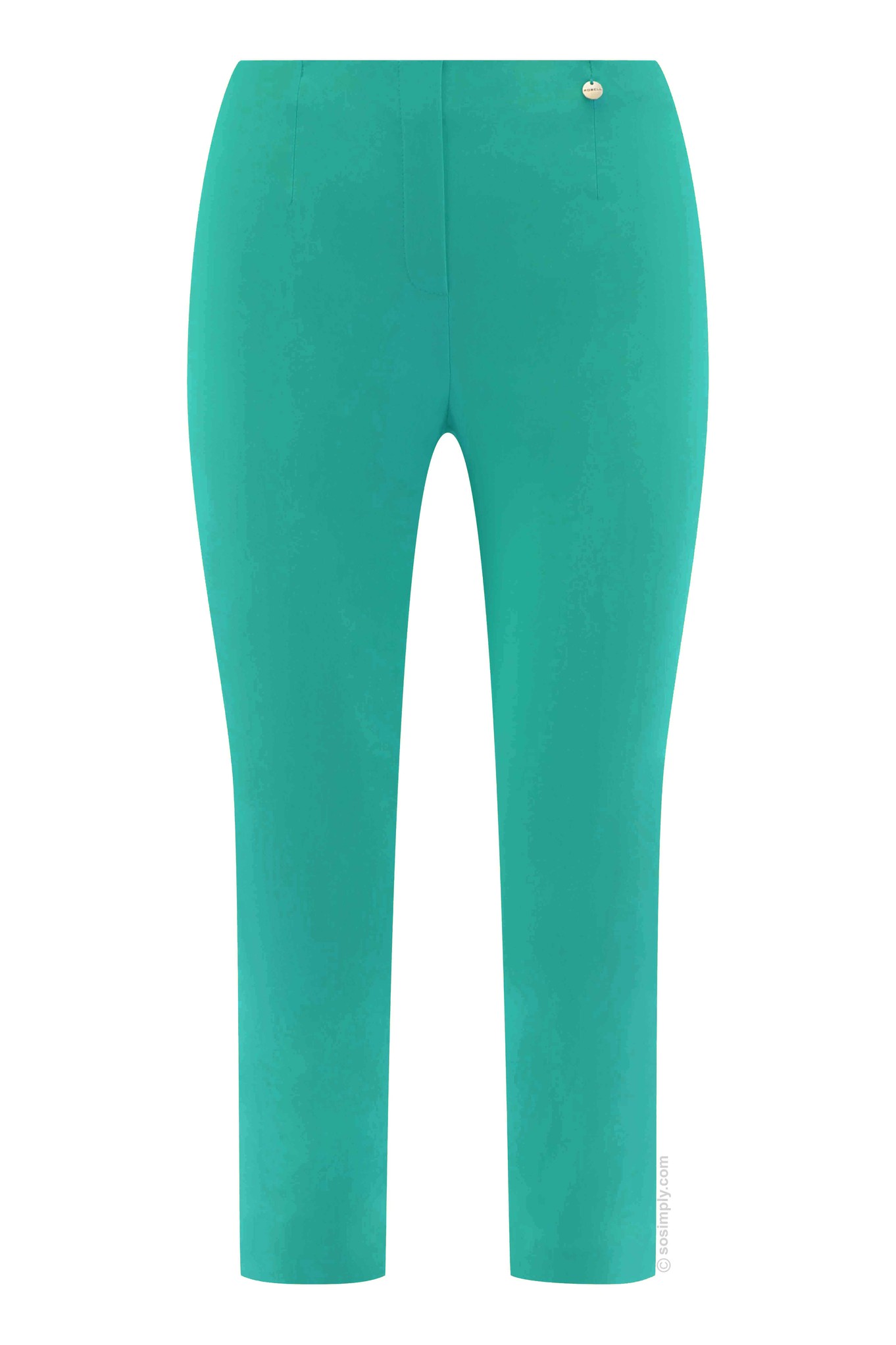 Robell Marie 07 Eyelet Crop  Pool Green 721