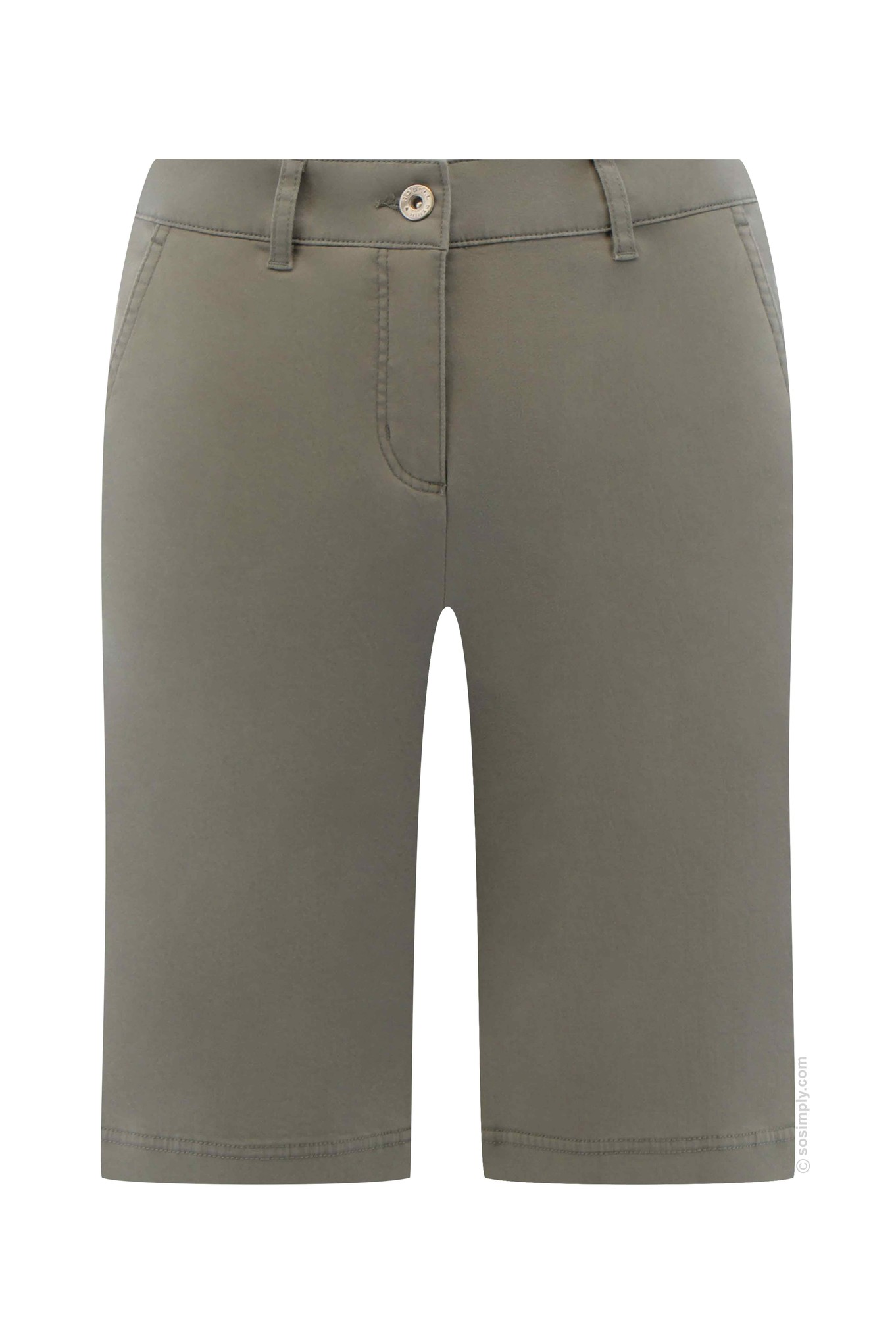 Robell Megan 04 Cotton Shorts Ivy Green 881