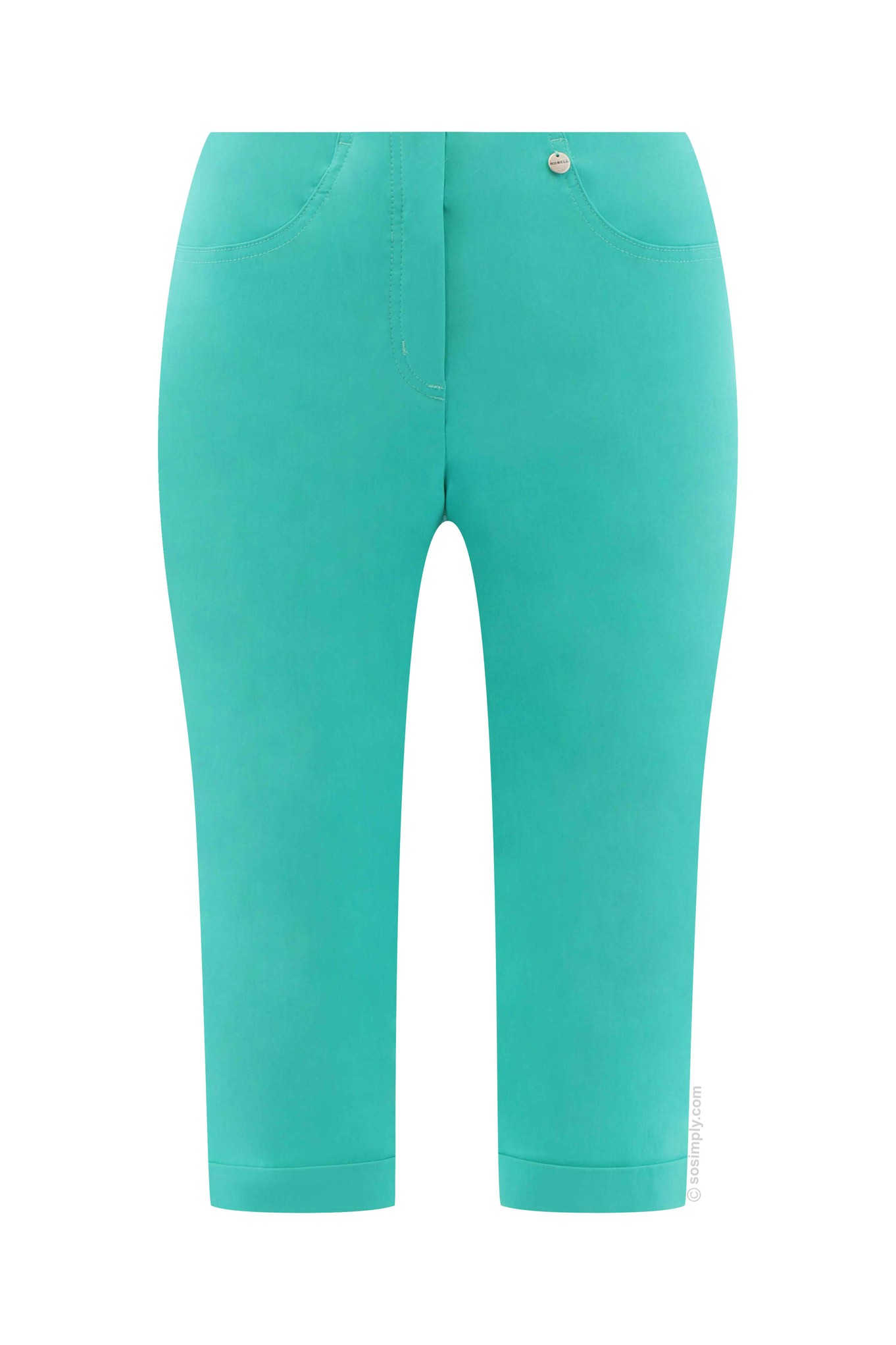 Robell Bella 05 Shorts Pool Green 721