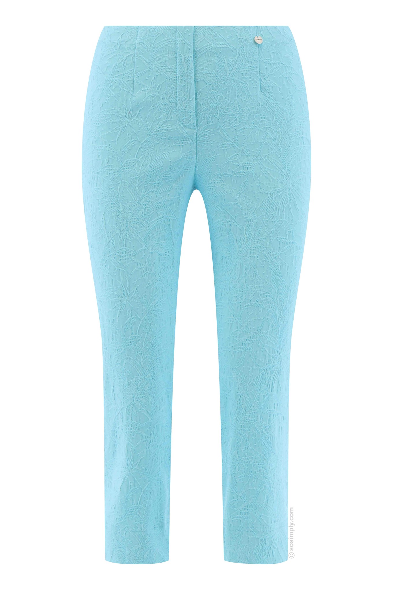 Robell Marie 07 Jacquard Crop Topaz Blue 75