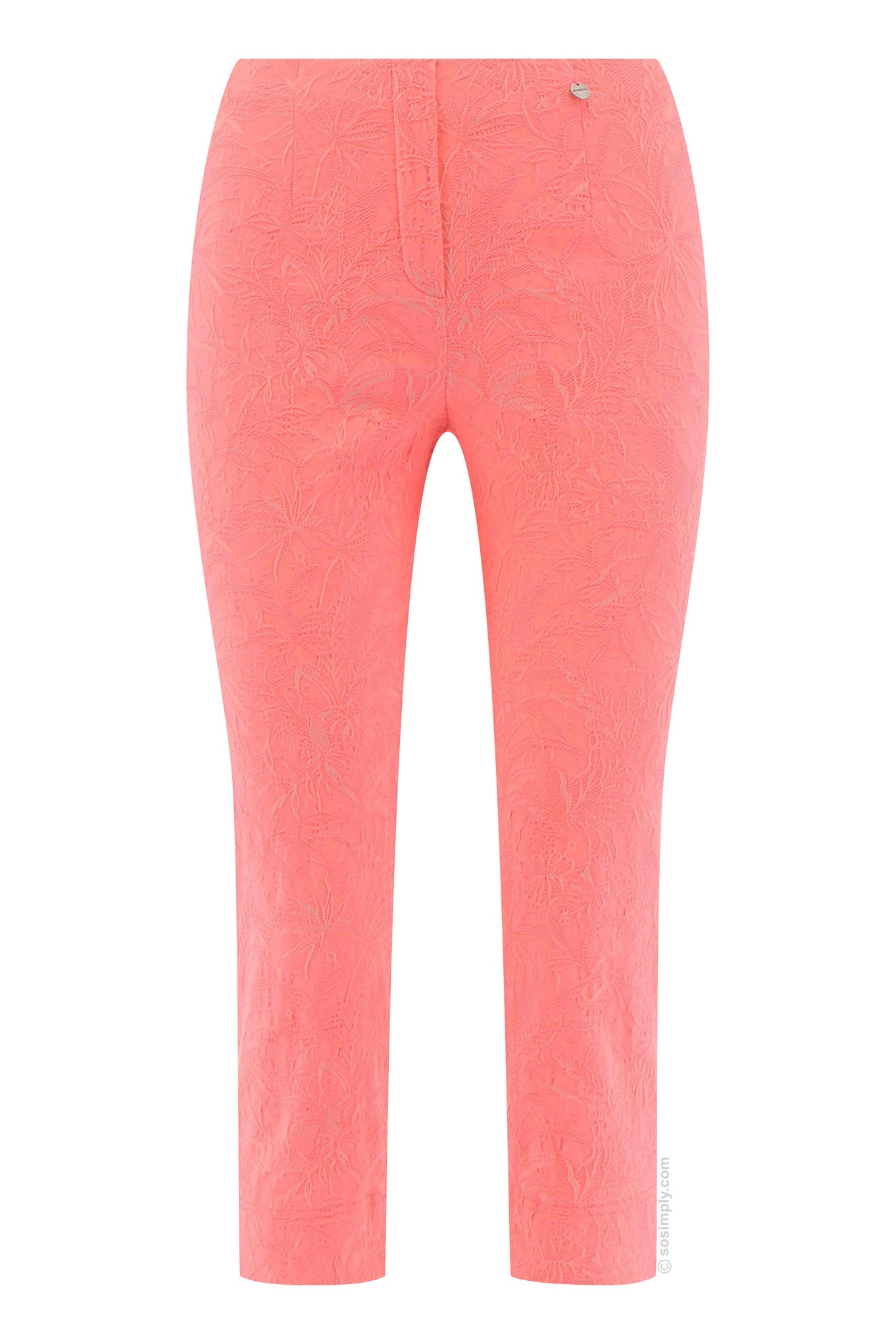 Robell Marie 07 Jacquard Crop Calypso Coral 323