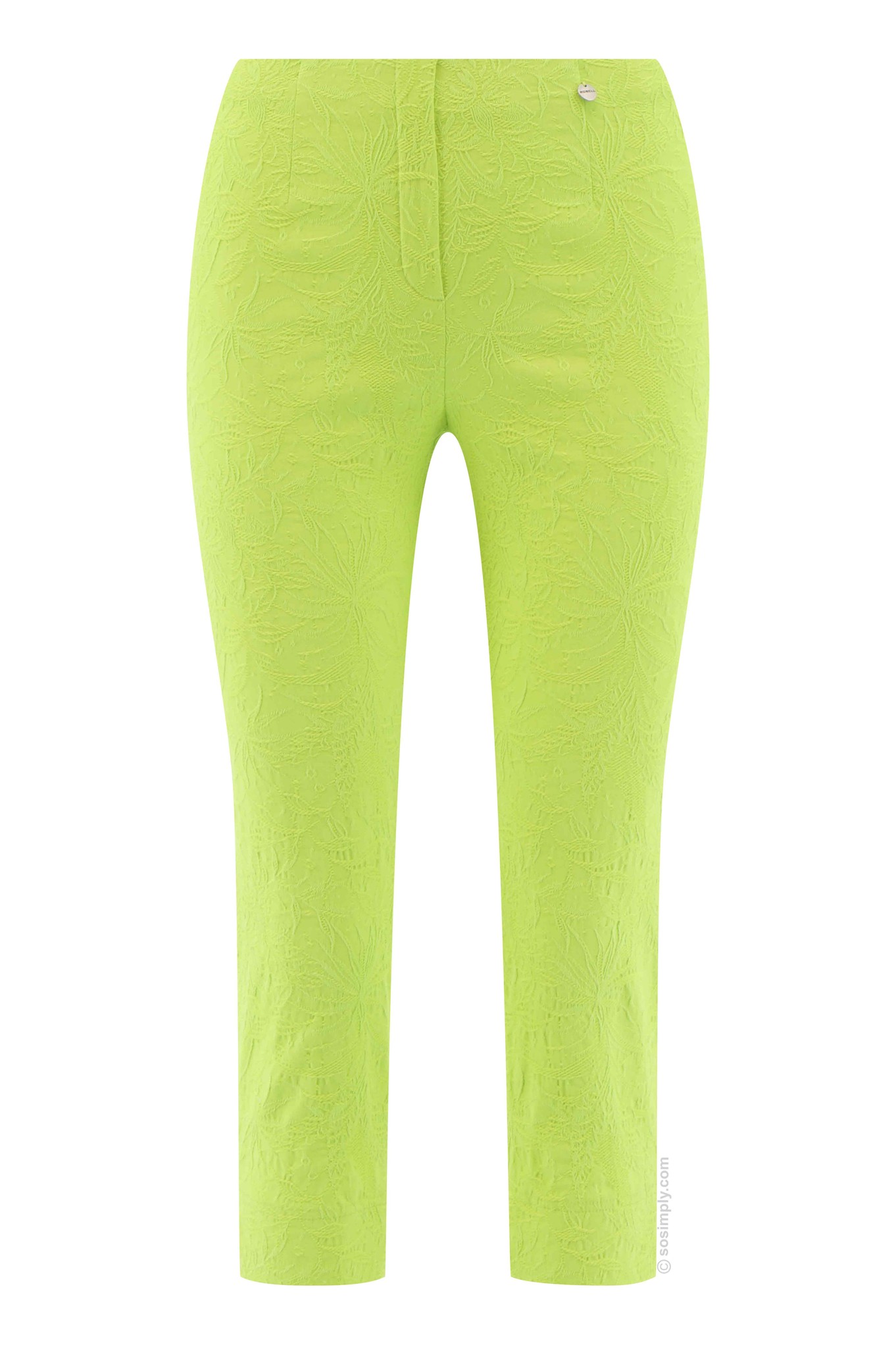 Robell Marie 07 Jacquard Crop Limeade 825