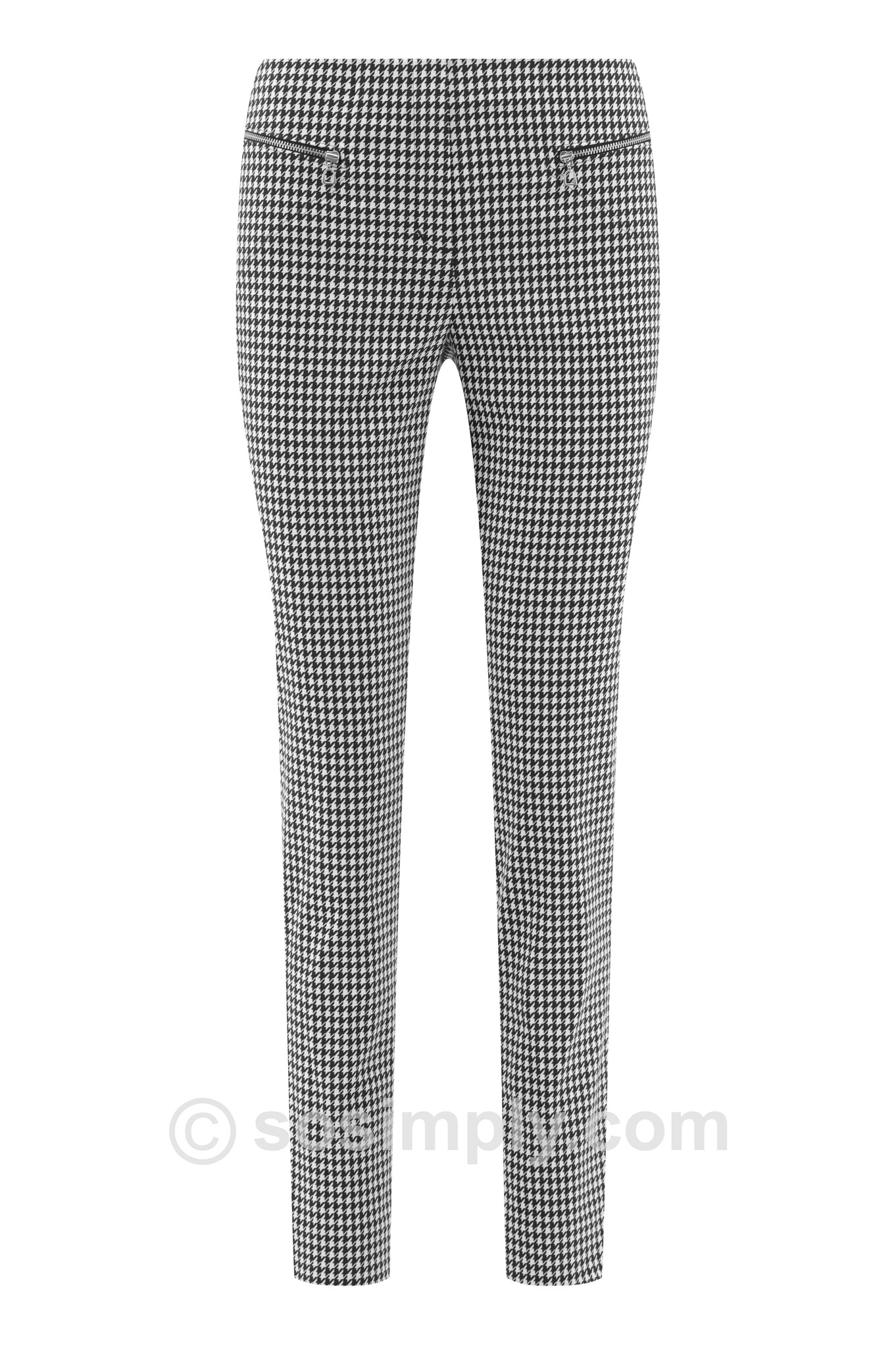 Robell Mimi Classic Houndstooth Trouser