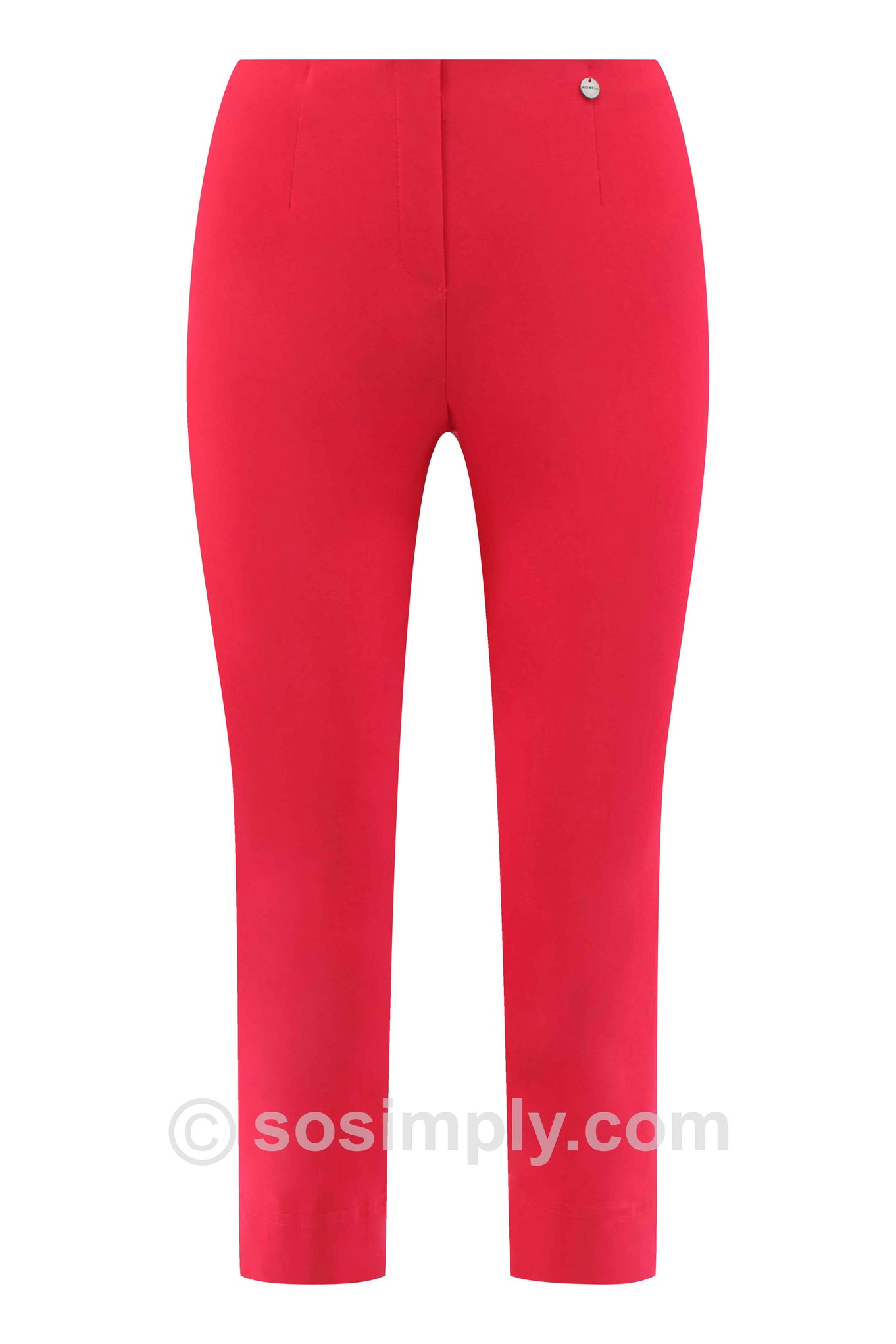 Robell Marie 07 Crop Trouser Raspberry 460
