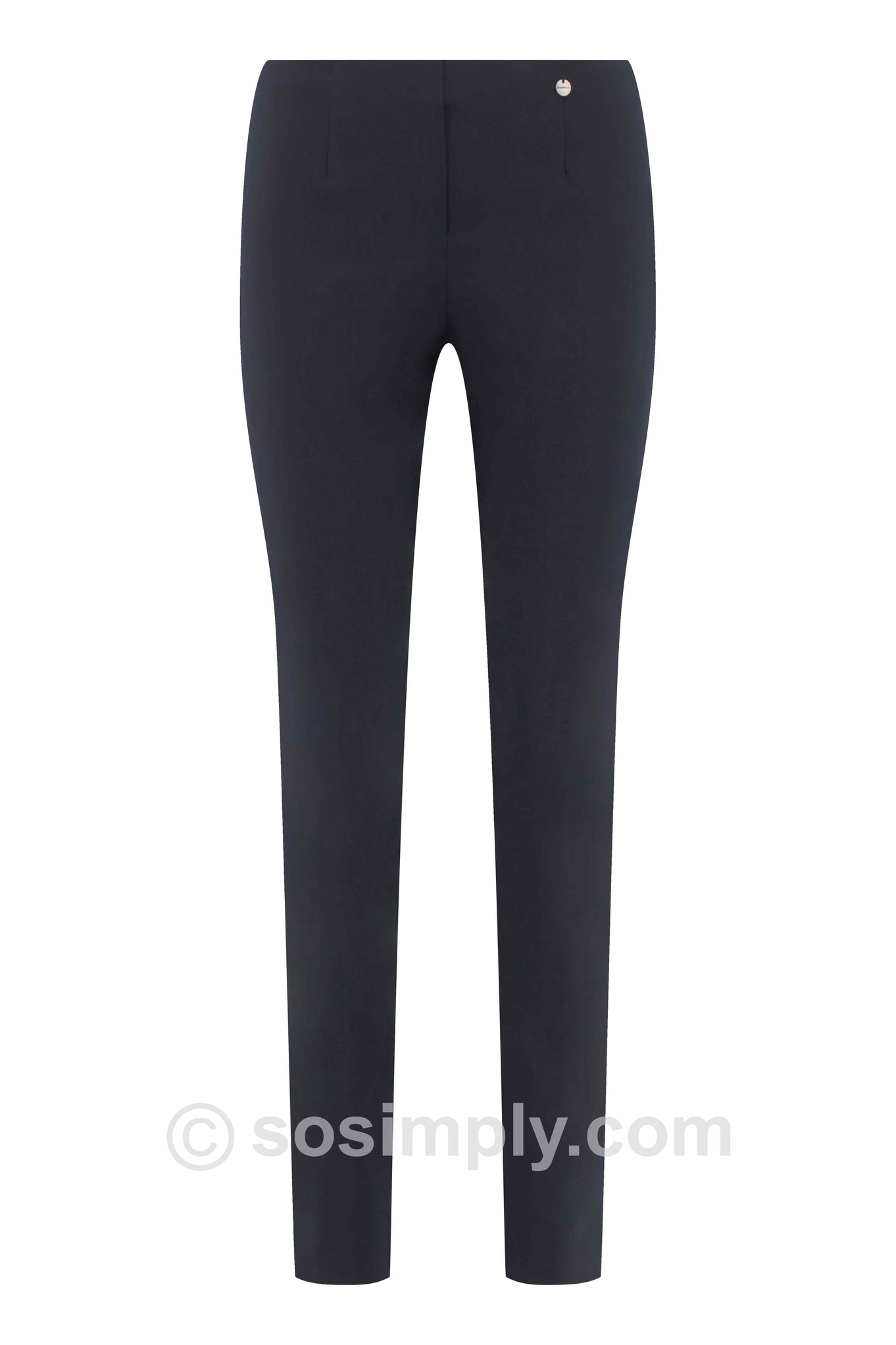 Robell Marie Tall Length Trousers Navy 69