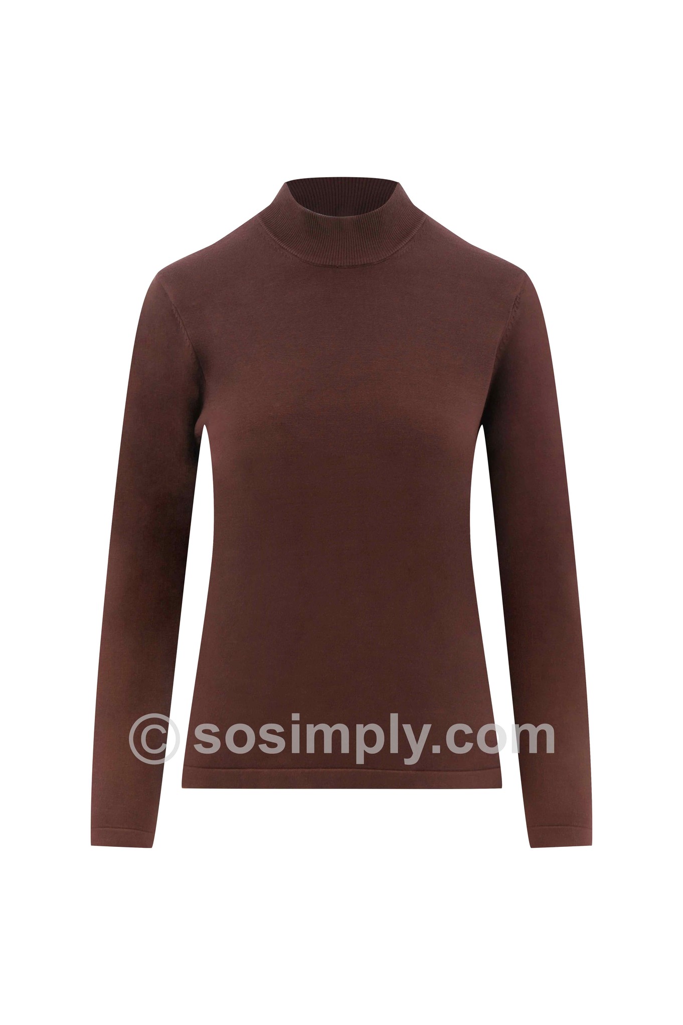 Sunday Turtle Neck Jumper Brown 38-9