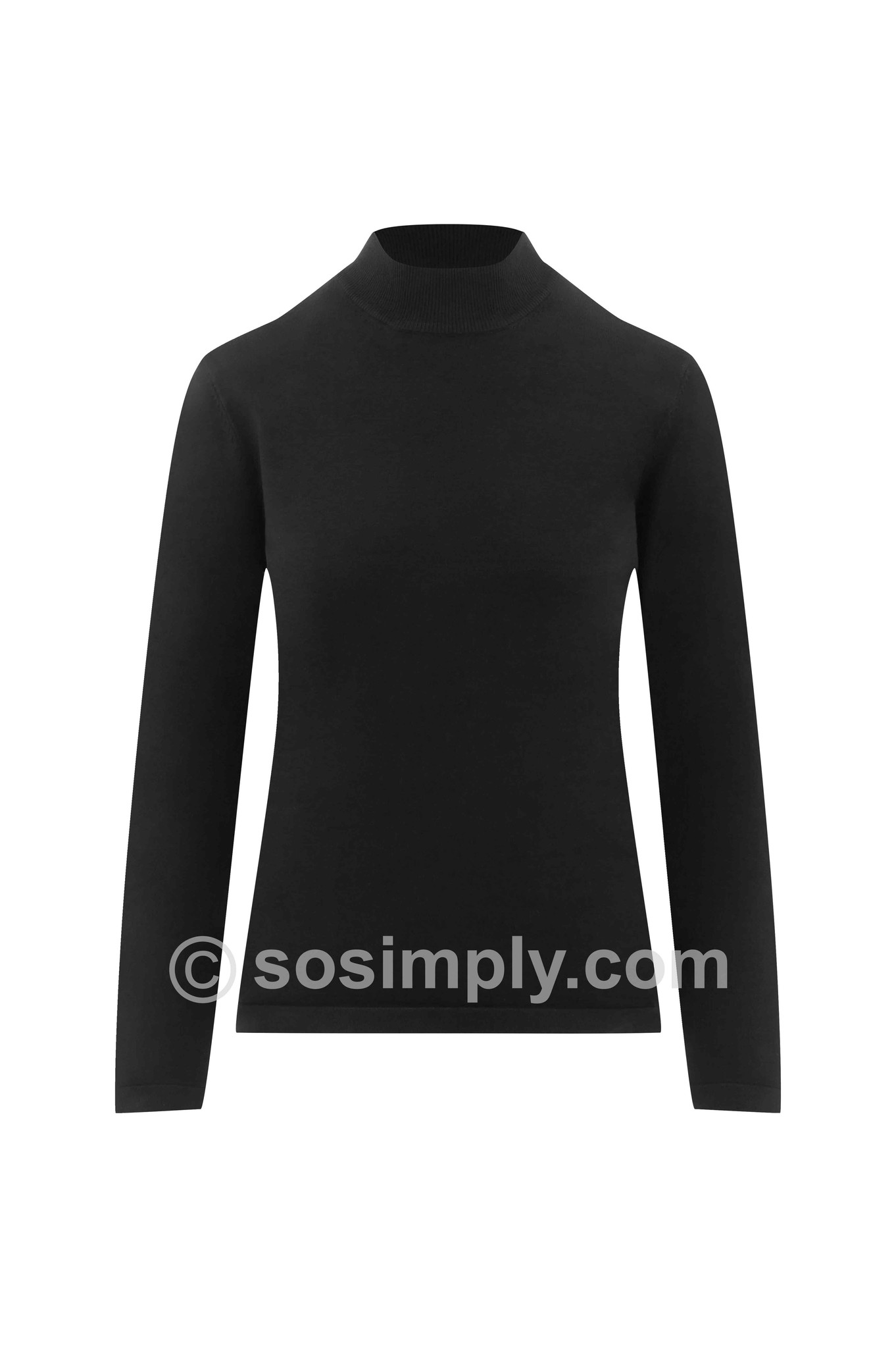 Sunday Turtle Neck Jumper Black 90