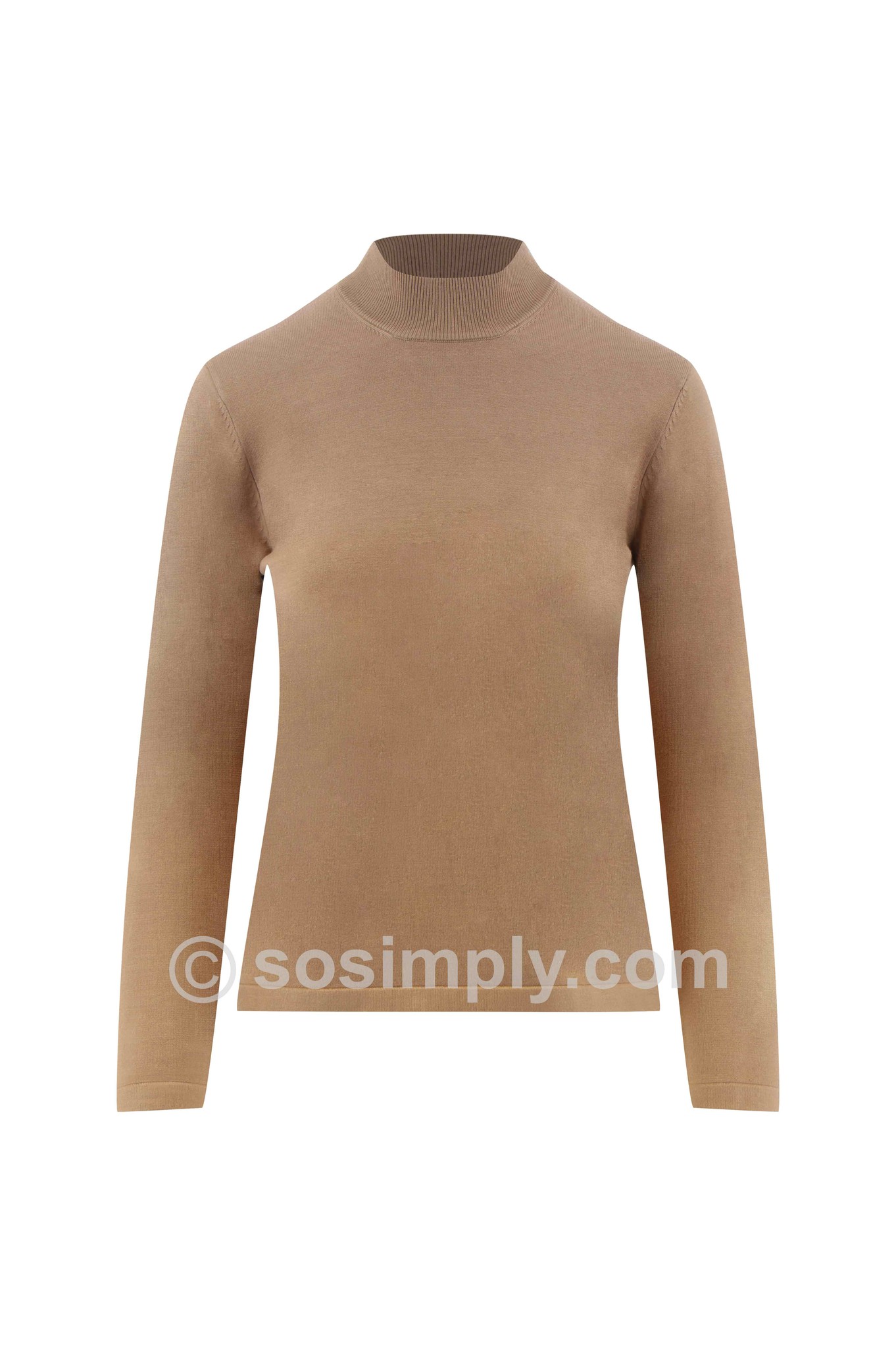 Sunday Turtle Neck Jumper Camel 16