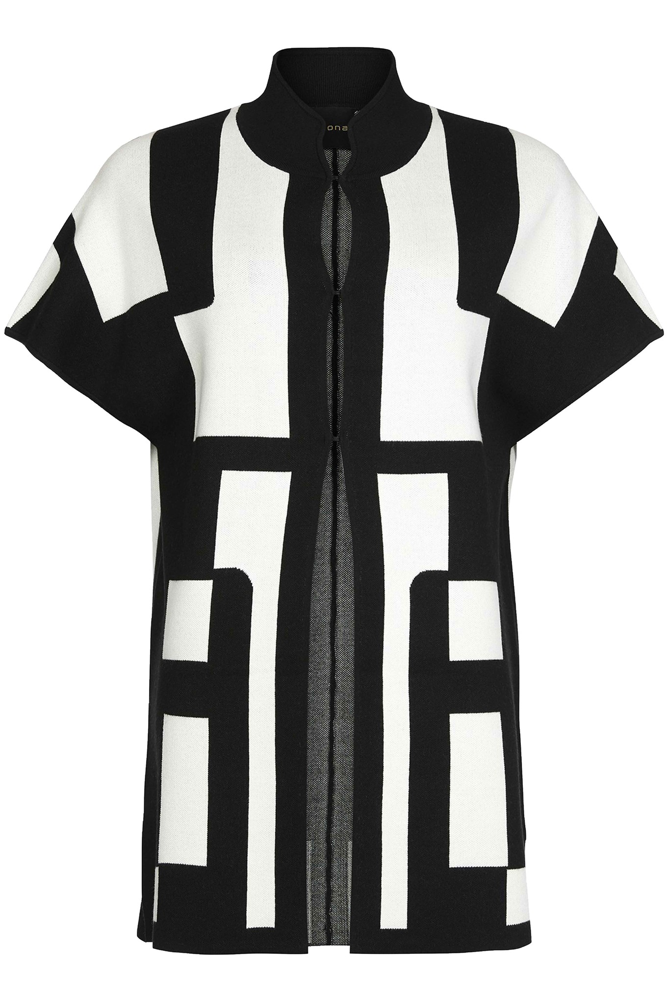 I'cona Mono Block Longline Cardigan Black 90