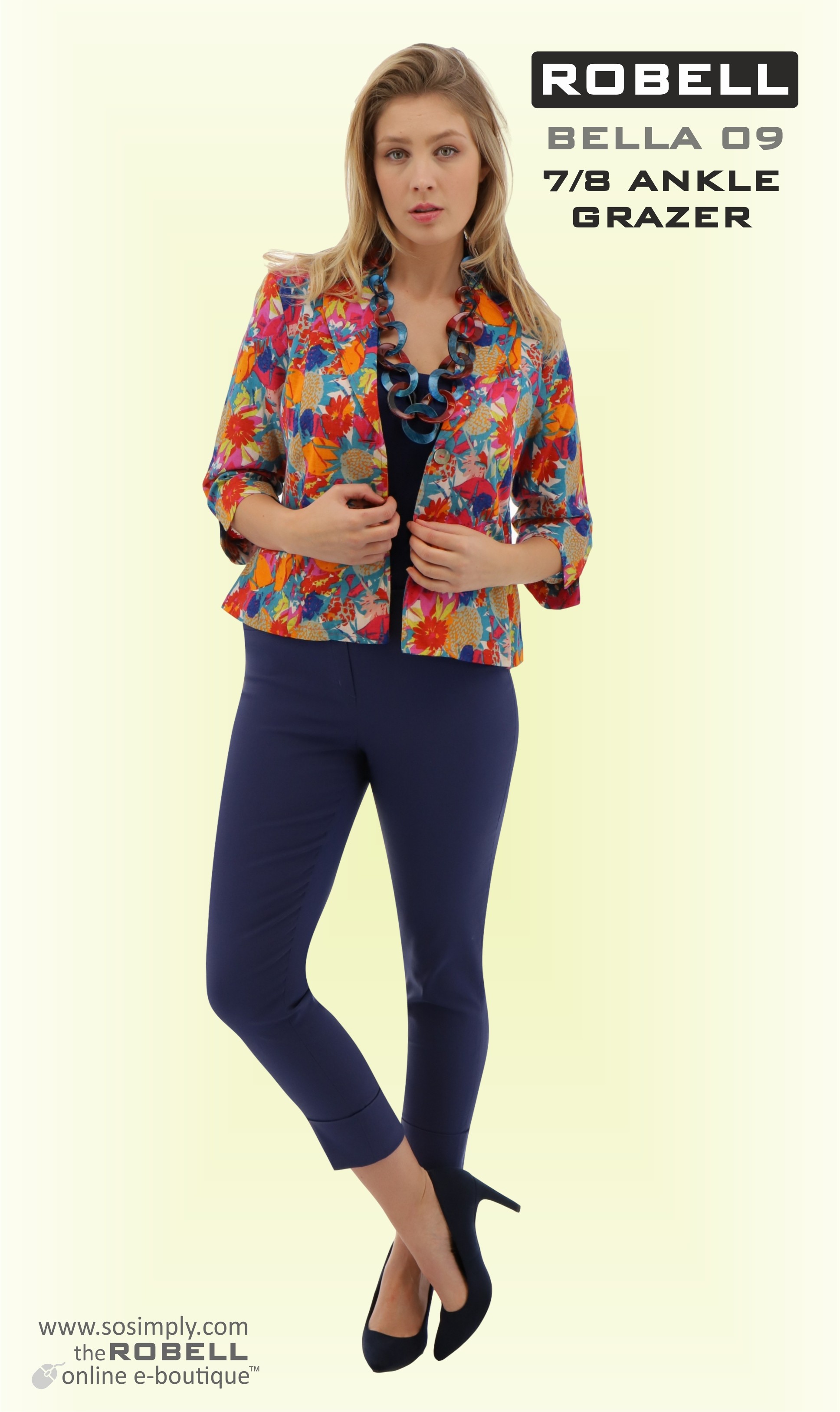 Robell Bella 09 Trousers Dark Purple 51568-5499-541 main image 1