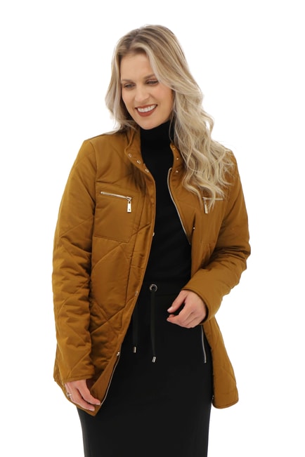 Franwell diamond quilted jacket best sale