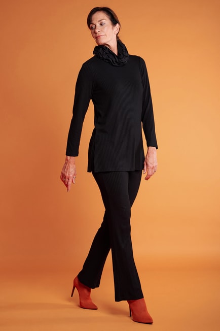 Noen Sienza Ribbed Wide Leg Trousers, 81357-8091