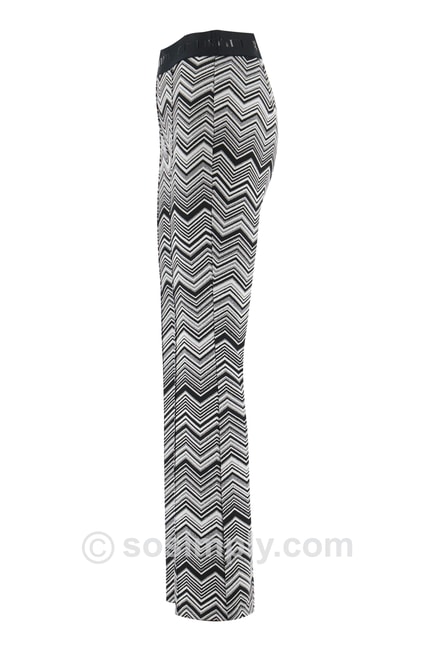 Robell Joella Mono Zig-Zag Kick Flare Trouser, 53474-5487